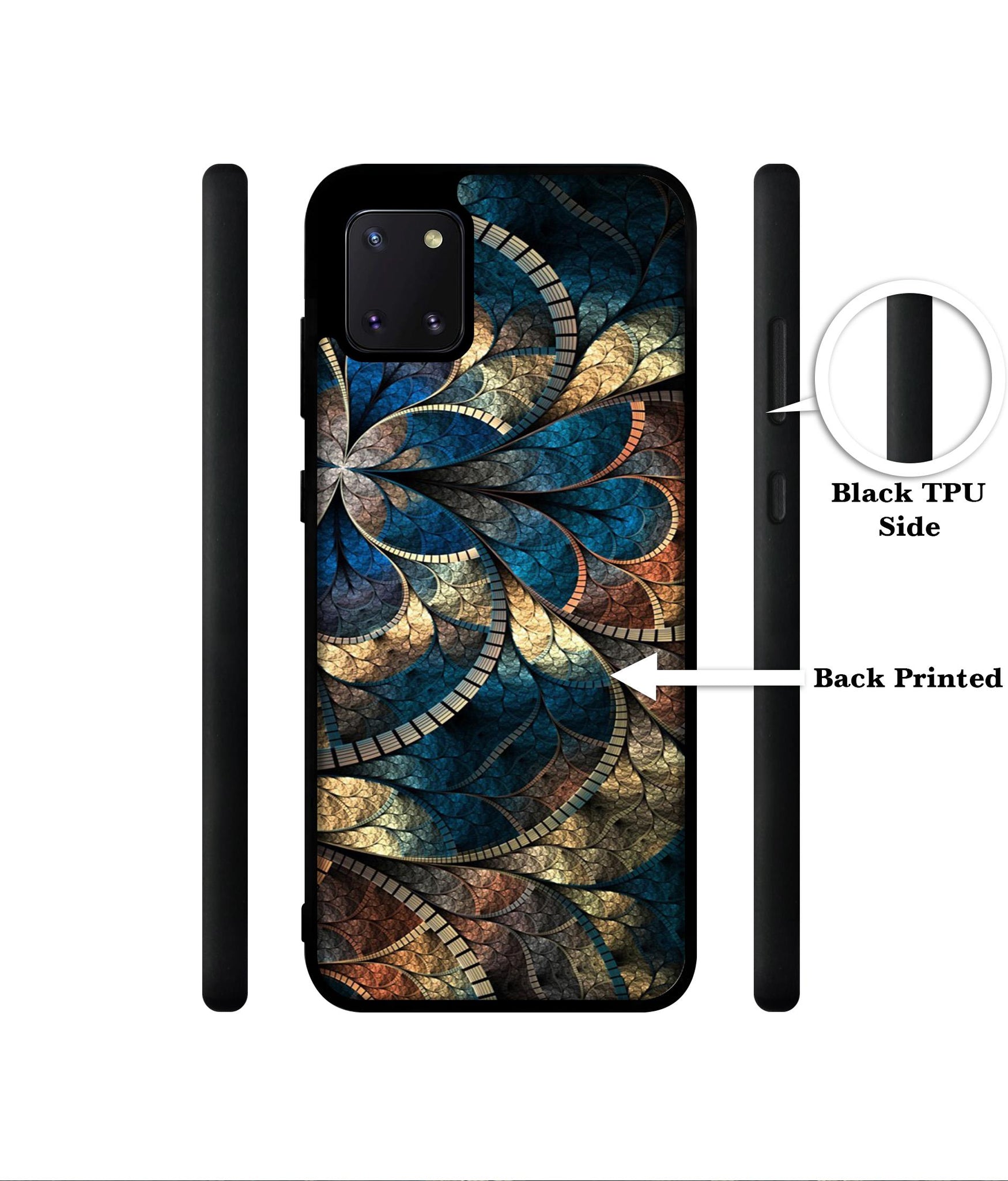 Fractional Pattern Designer 2D Printed Back Case Cover for Samsung Galaxy Note 10 Lite 4G