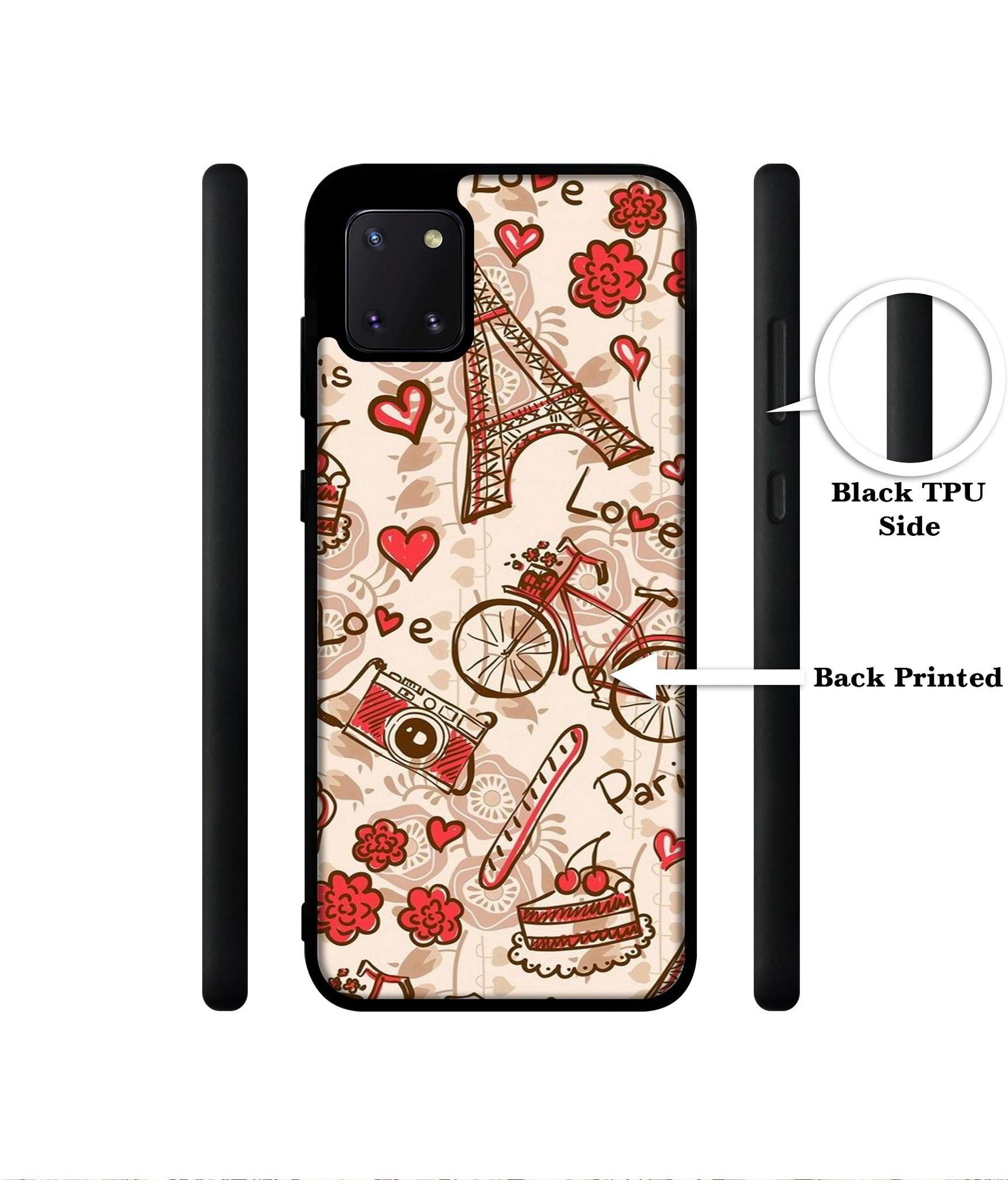 Vintage Paris Designer 2D Printed Back Case Cover for Samsung Galaxy Note 10 Lite 4G