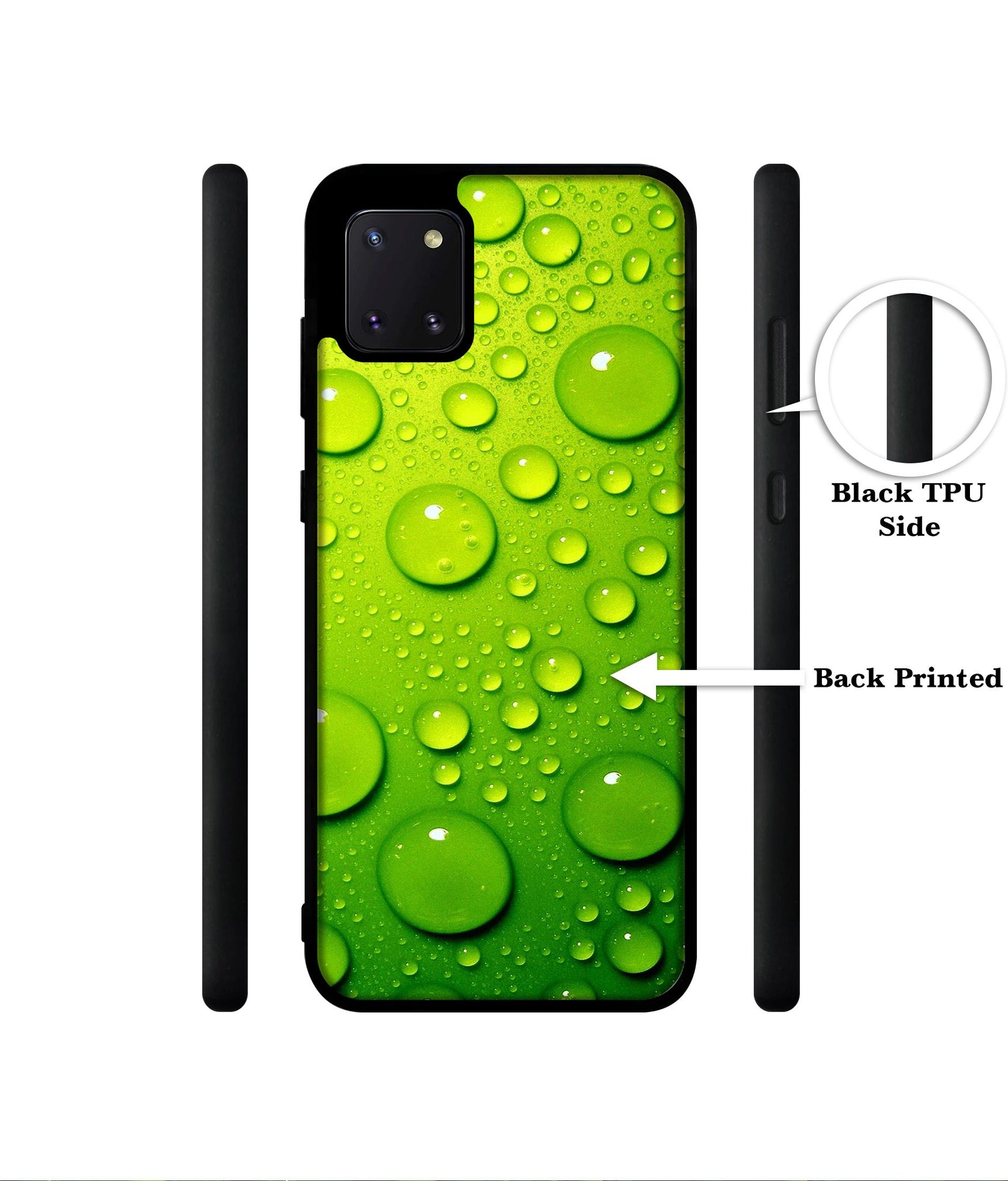 Green Bubbles Designer 2D Printed Back Case Cover for Samsung Galaxy Note 10 Lite 4G