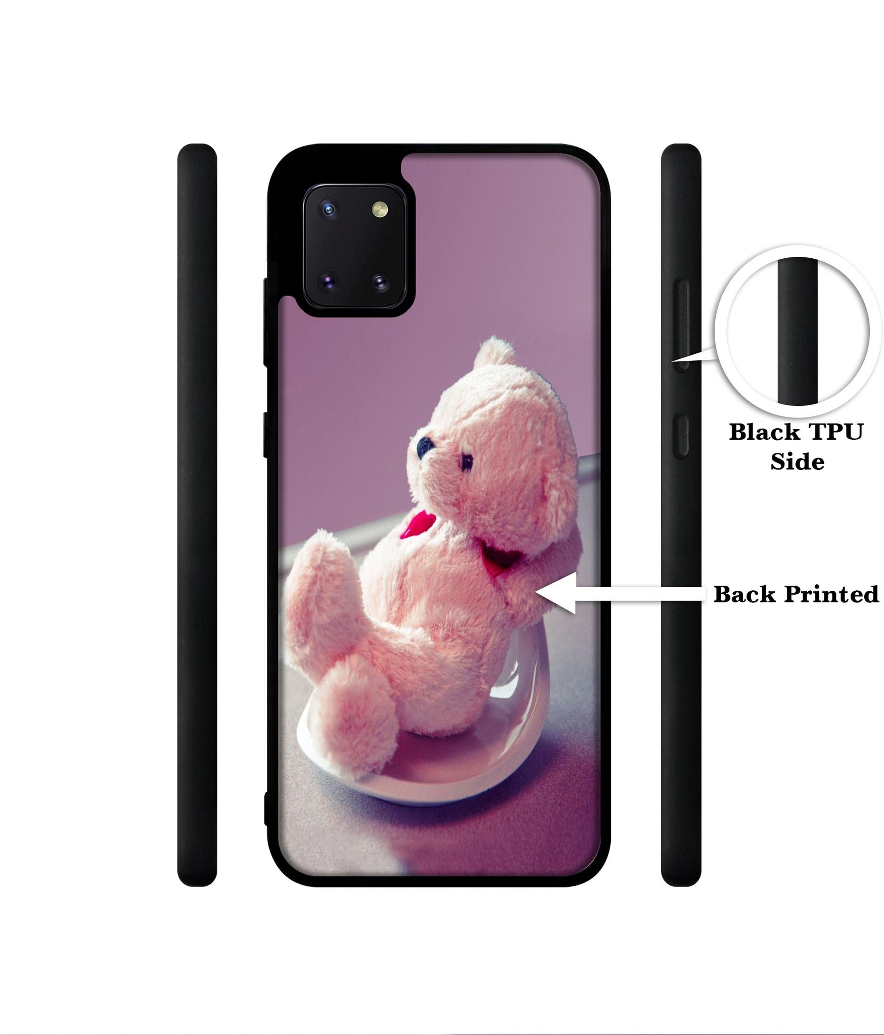 Cute Teddy Bear Designer 2D Printed Back Case Cover for Samsung Galaxy Note 10 Lite 4G