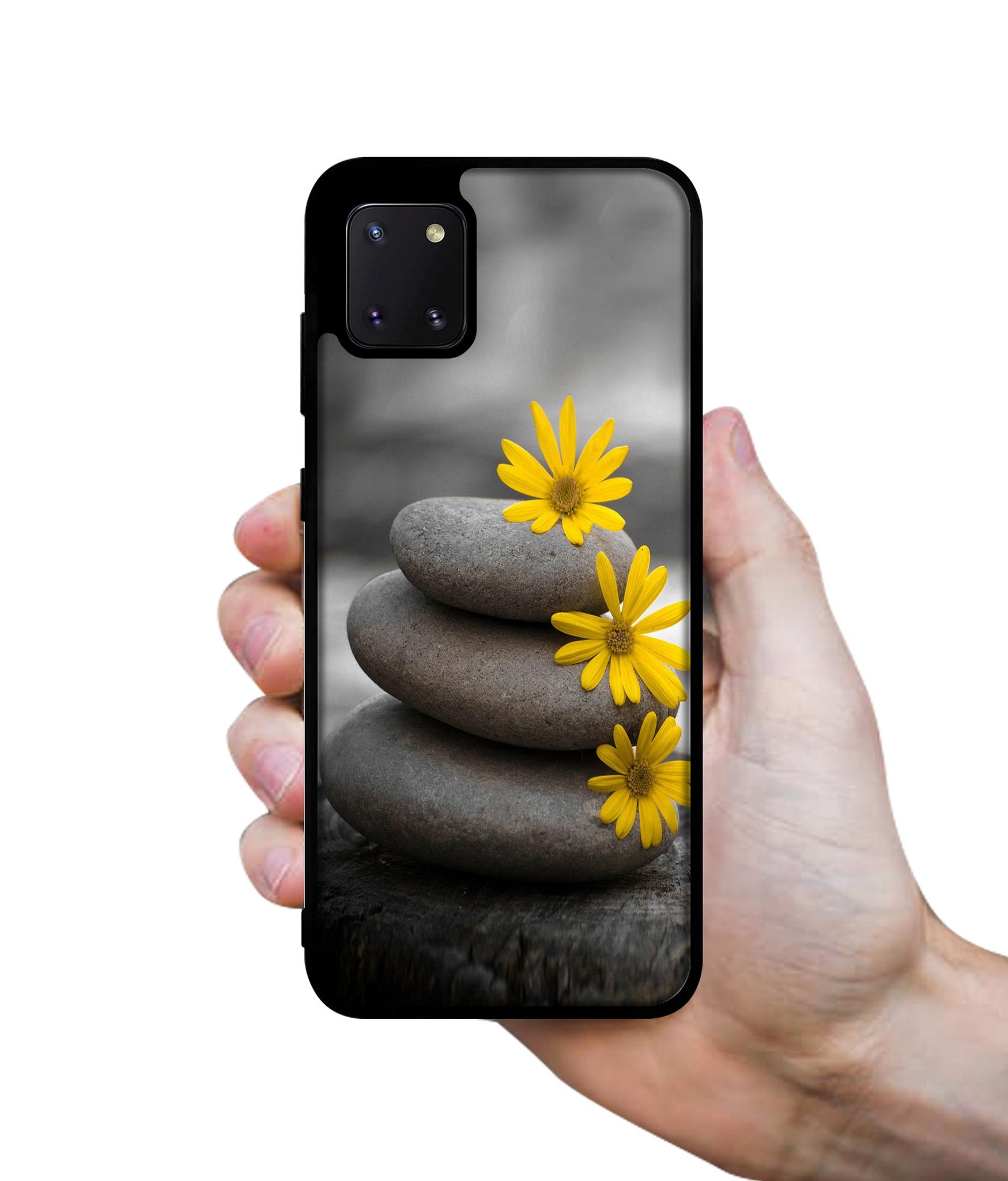 Stones And Flower Designer 2D Printed Back Case Cover for Samsung Galaxy Note 10 Lite 4G