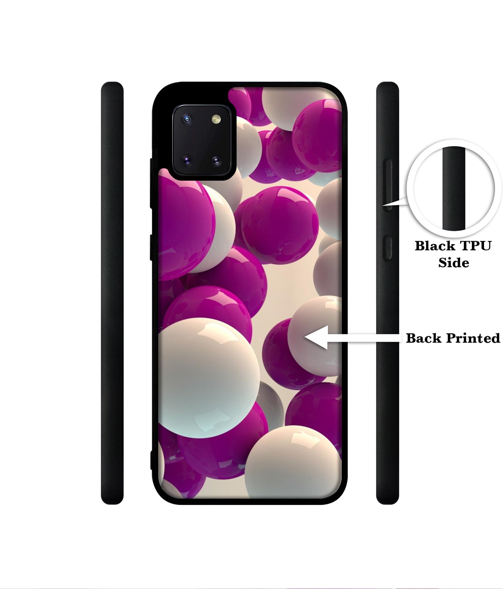 3D Balloons Designer 2D Printed Back Case Cover for Samsung Galaxy Note 10 Lite 4G