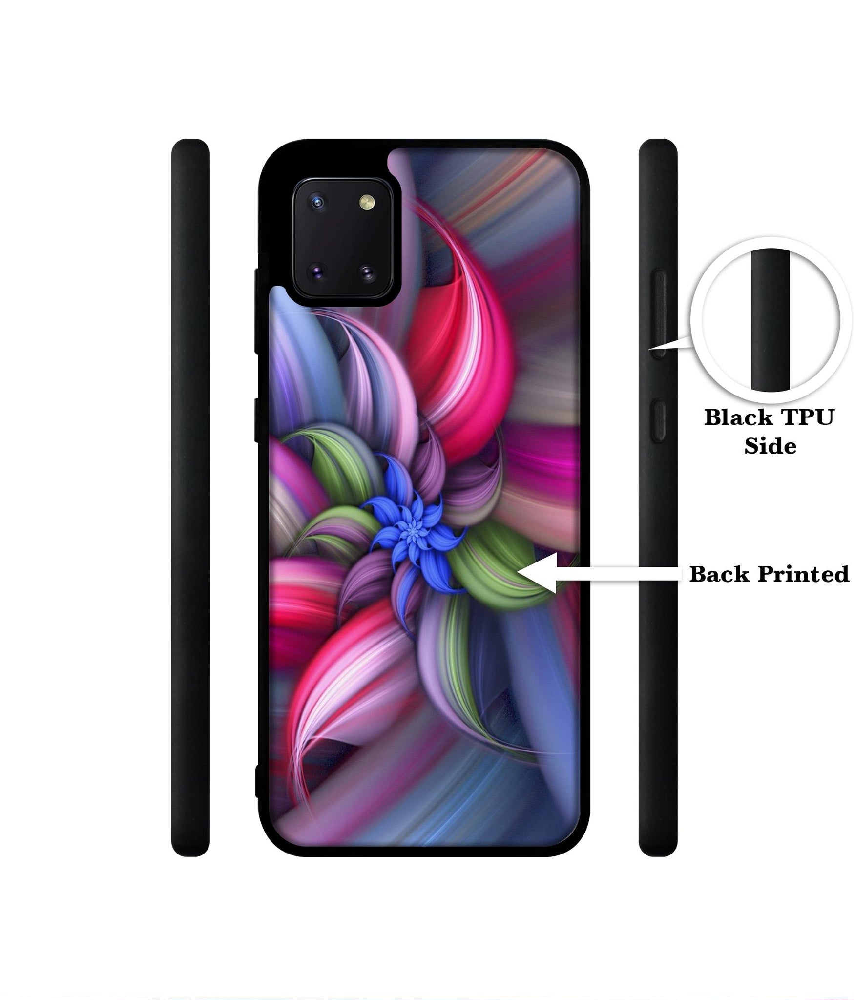 Colorful Flower Designer 2D Printed Back Case Cover for Samsung Galaxy Note 10 Lite 4G