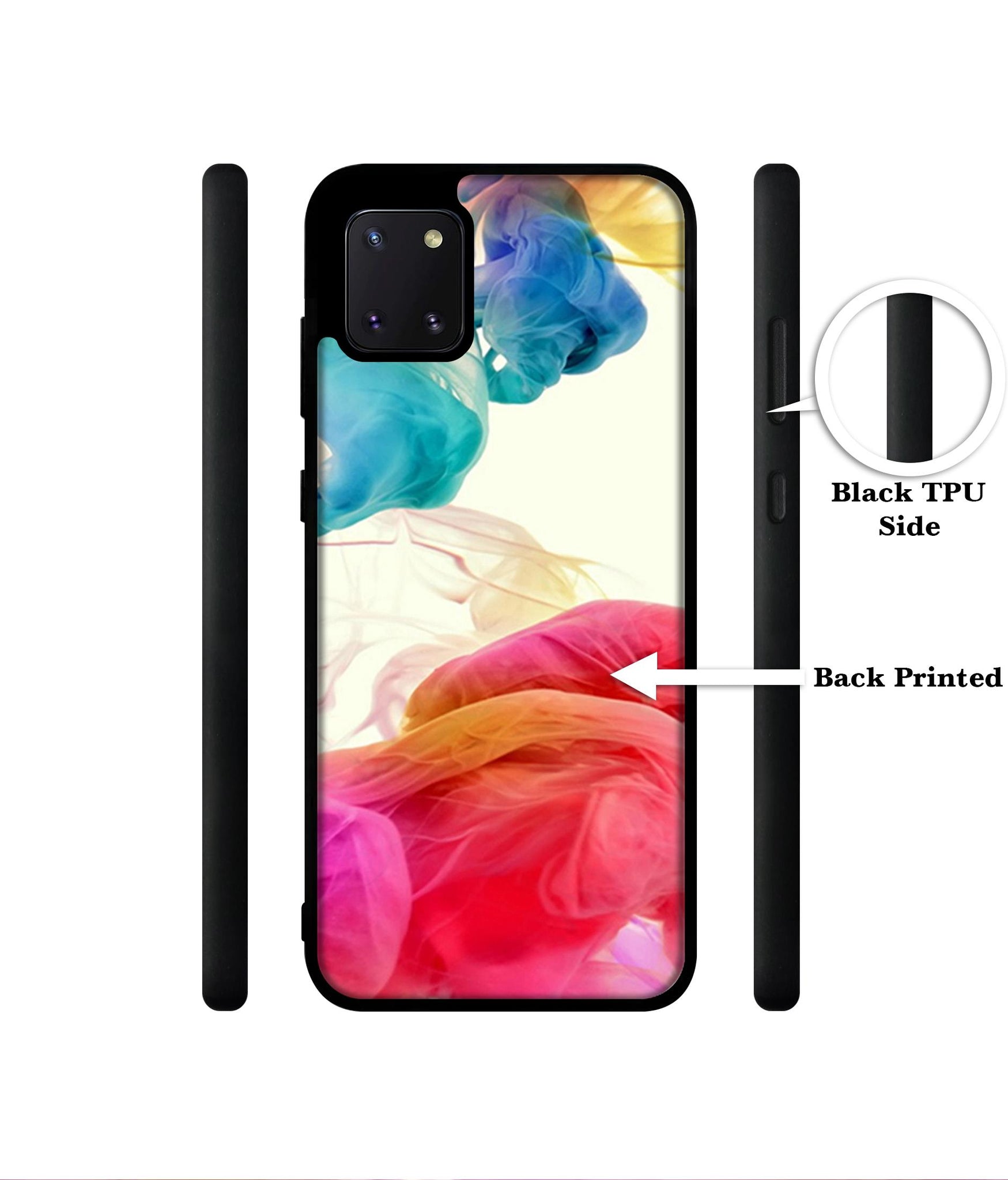 Colored Smoke Designer 2D Printed Back Case Cover for Samsung Galaxy Note 10 Lite 4G