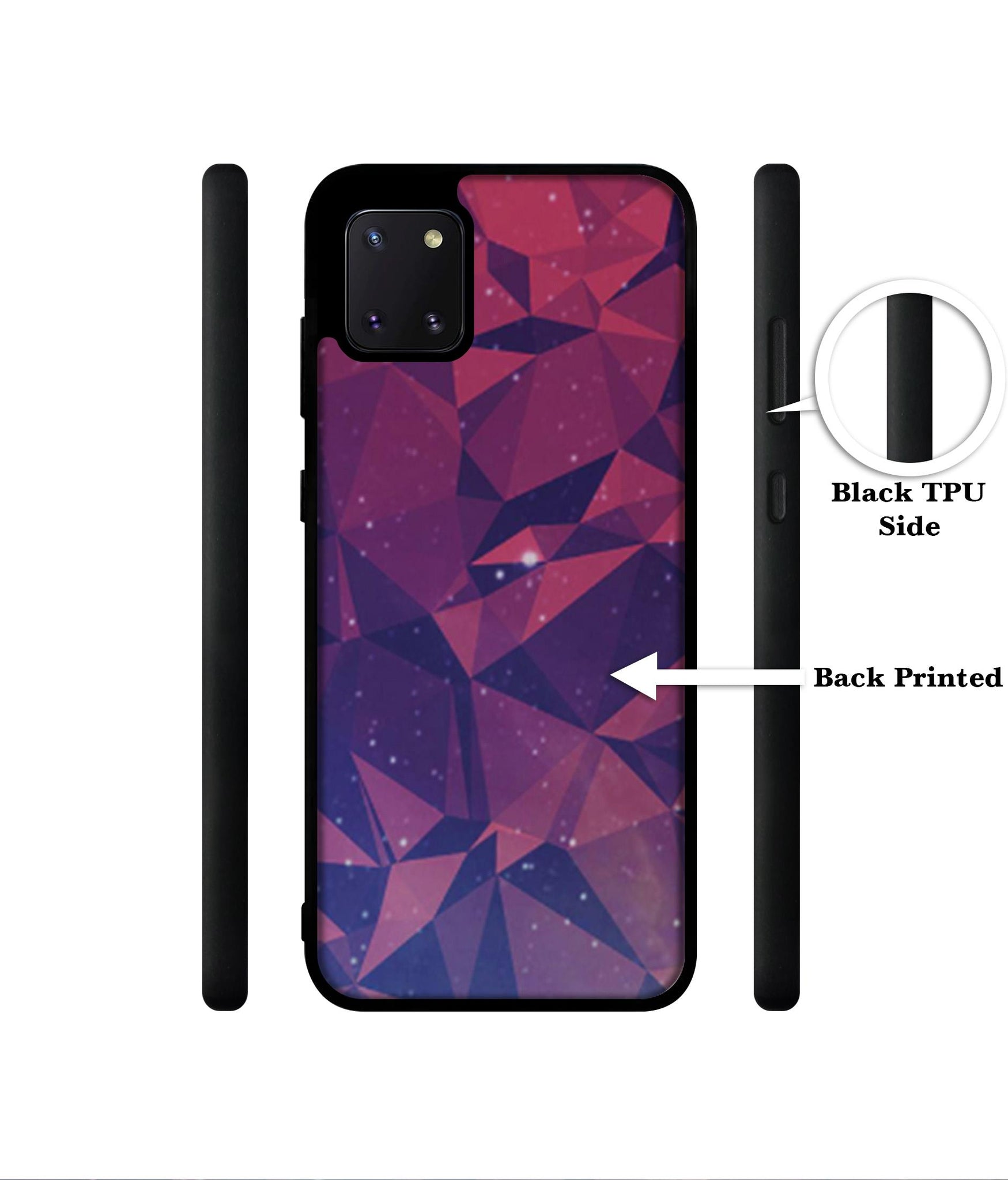 Bad Color Shape Designer 2D Printed Back Case Cover for Samsung Galaxy Note 10 Lite 4G