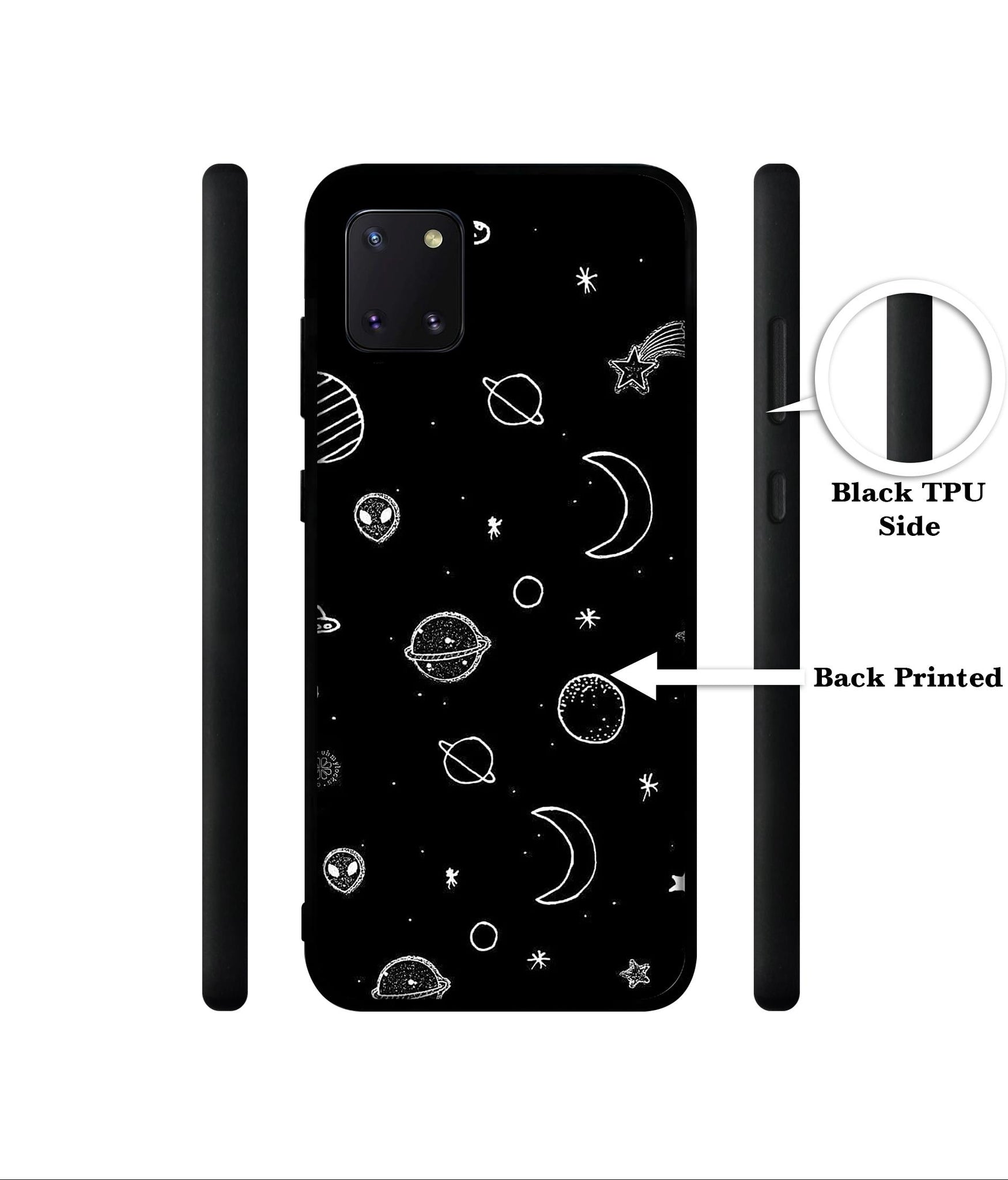 Space Stars Universe Designer 2D Printed Back Case Cover for Samsung Galaxy Note 10 Lite 4G
