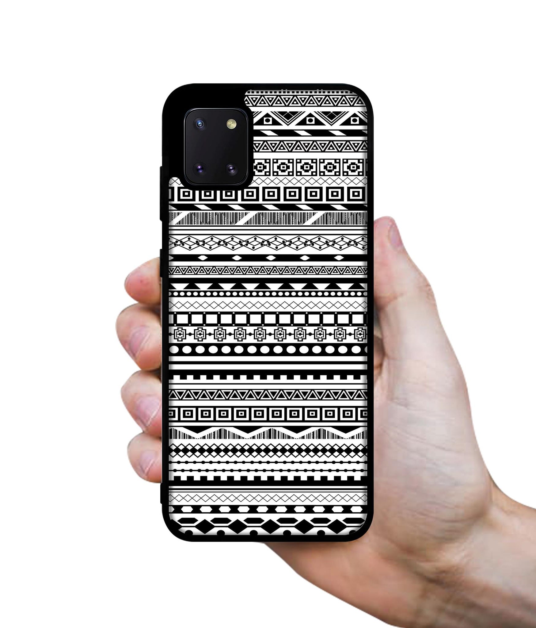 Black & White Patterns Designer 2D Printed Back Case Cover for Samsung Galaxy Note 10 Lite 4G