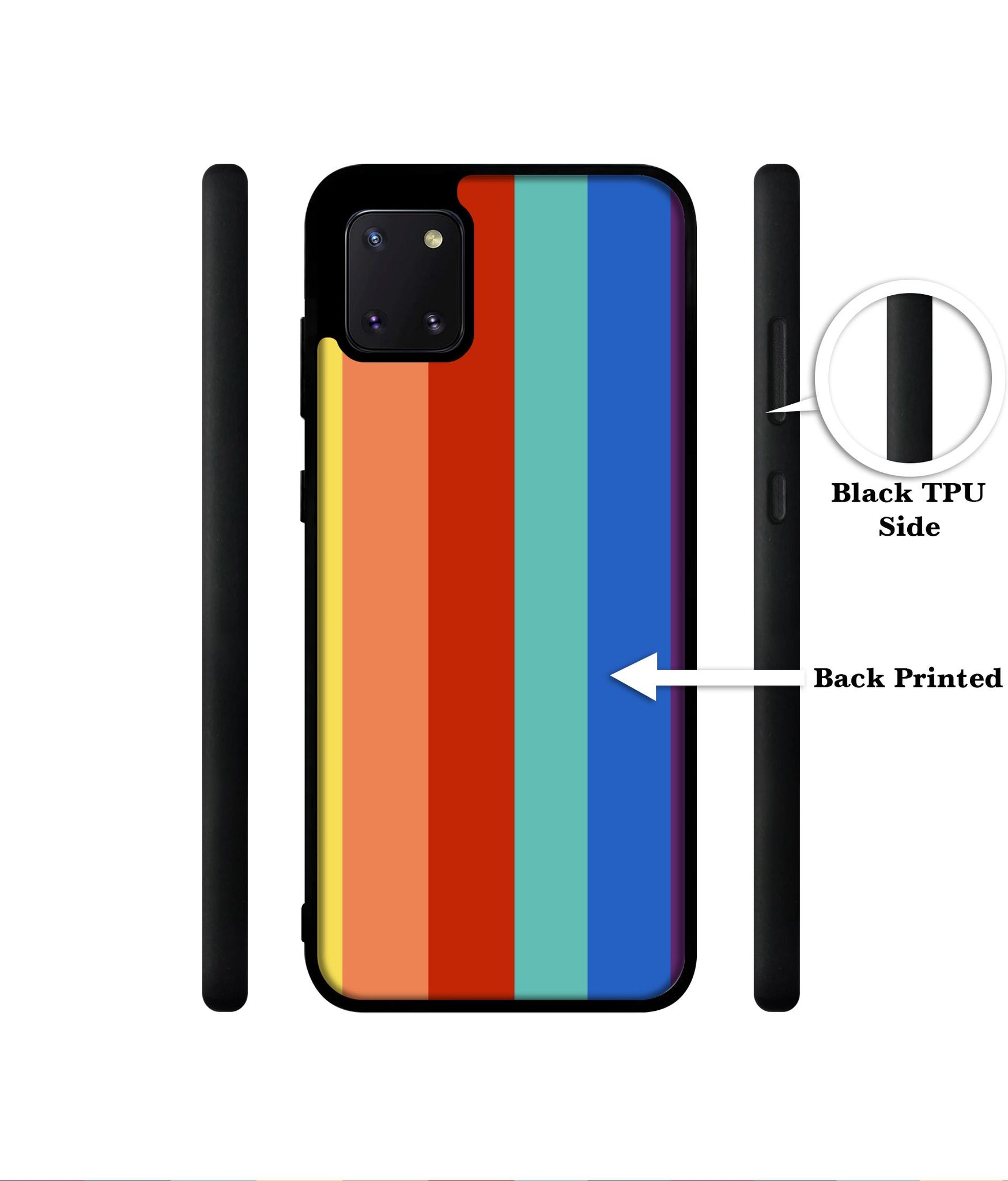 Rainbow Colors Designer 2D Printed Back Case Cover for Samsung Galaxy Note 10 Lite 4G