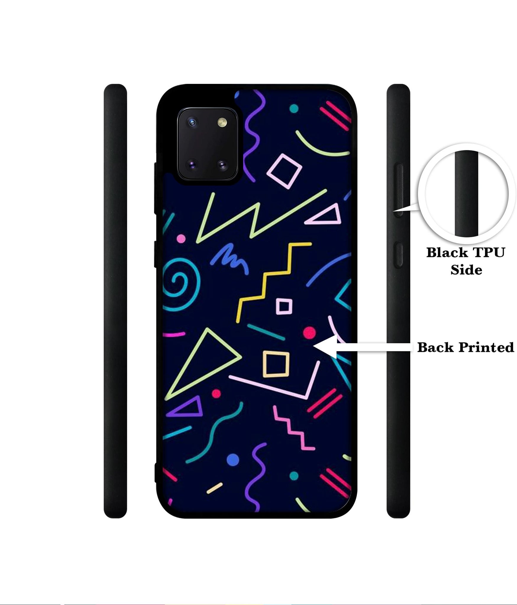 Retro Abstract Designer 2D Printed Back Case Cover for Samsung Galaxy Note 10 Lite 4G