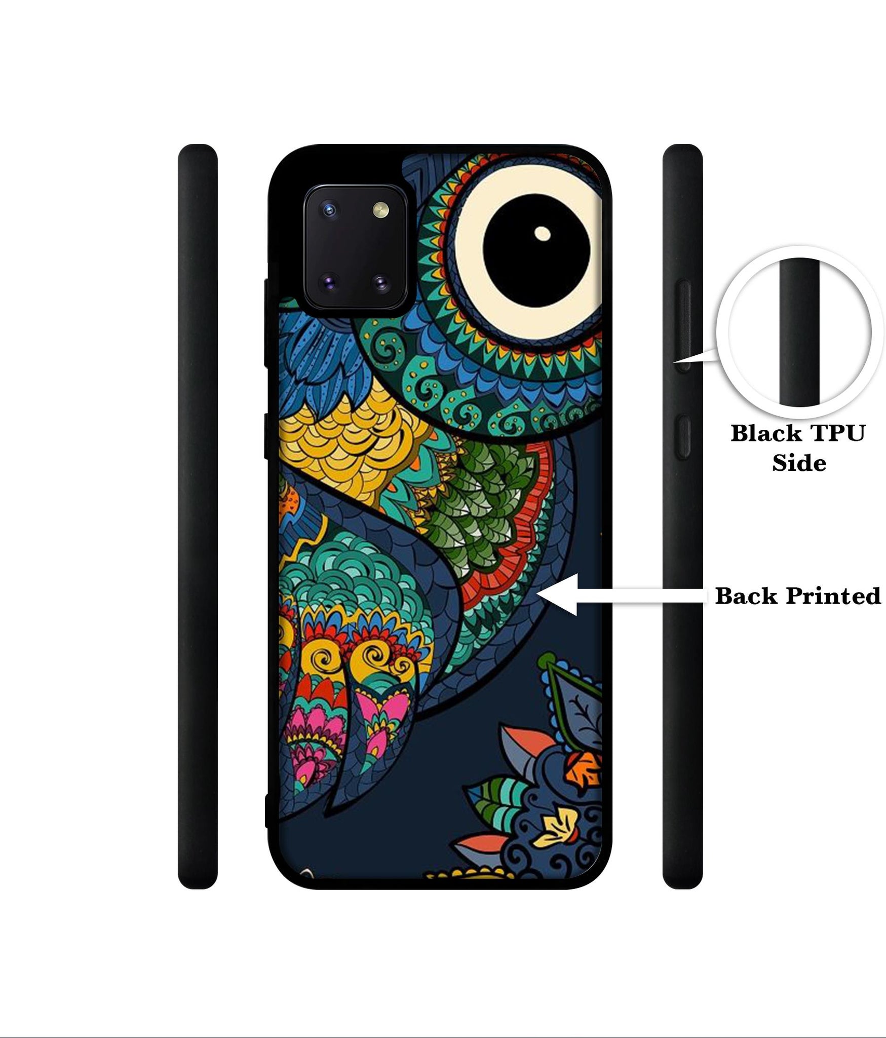 Owl Illustration Designer 2D Printed Back Case Cover for Samsung Galaxy Note 10 Lite 4G