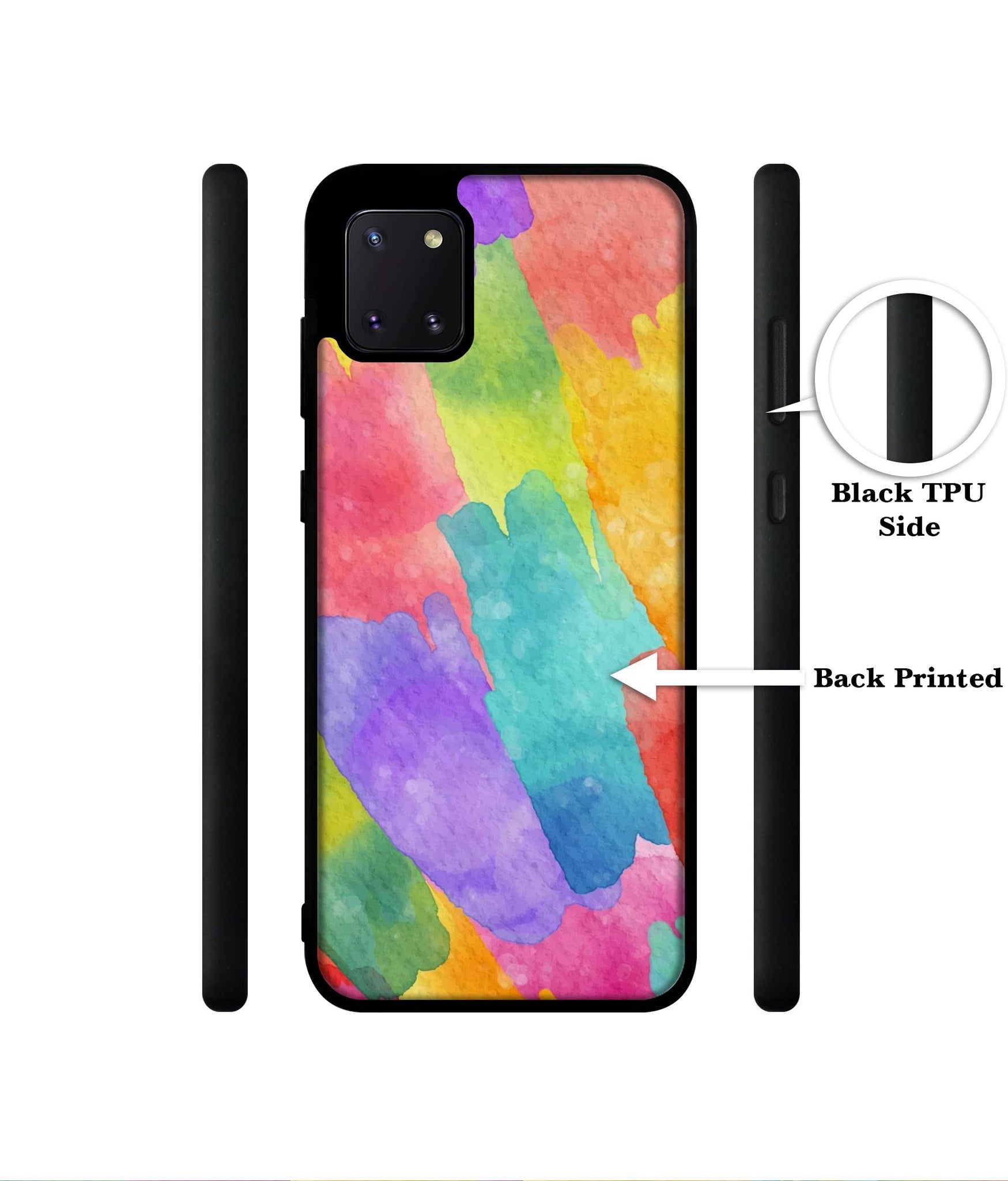 Water Paint Colorful Abstract Designer 2D Printed Back Case Cover for Samsung Galaxy Note 10 Lite 4G