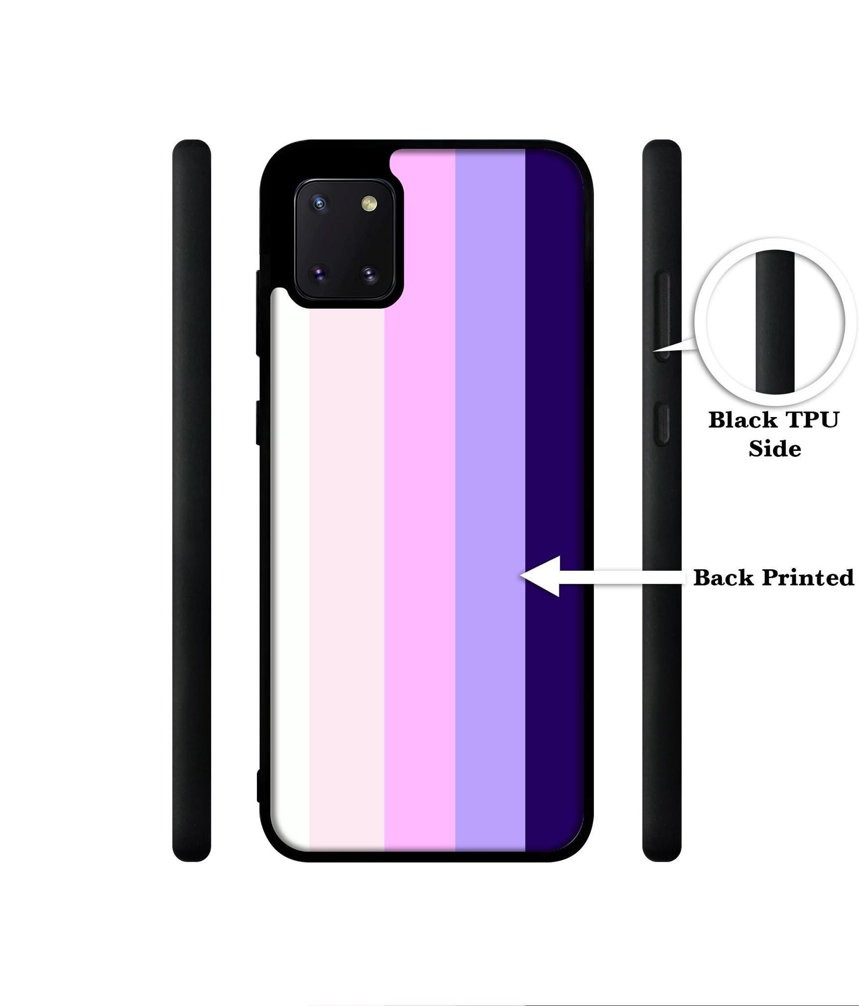 Pink and Purple Lines Designer 2D Printed Back Case Cover for Samsung Galaxy Note 10 Lite 4G