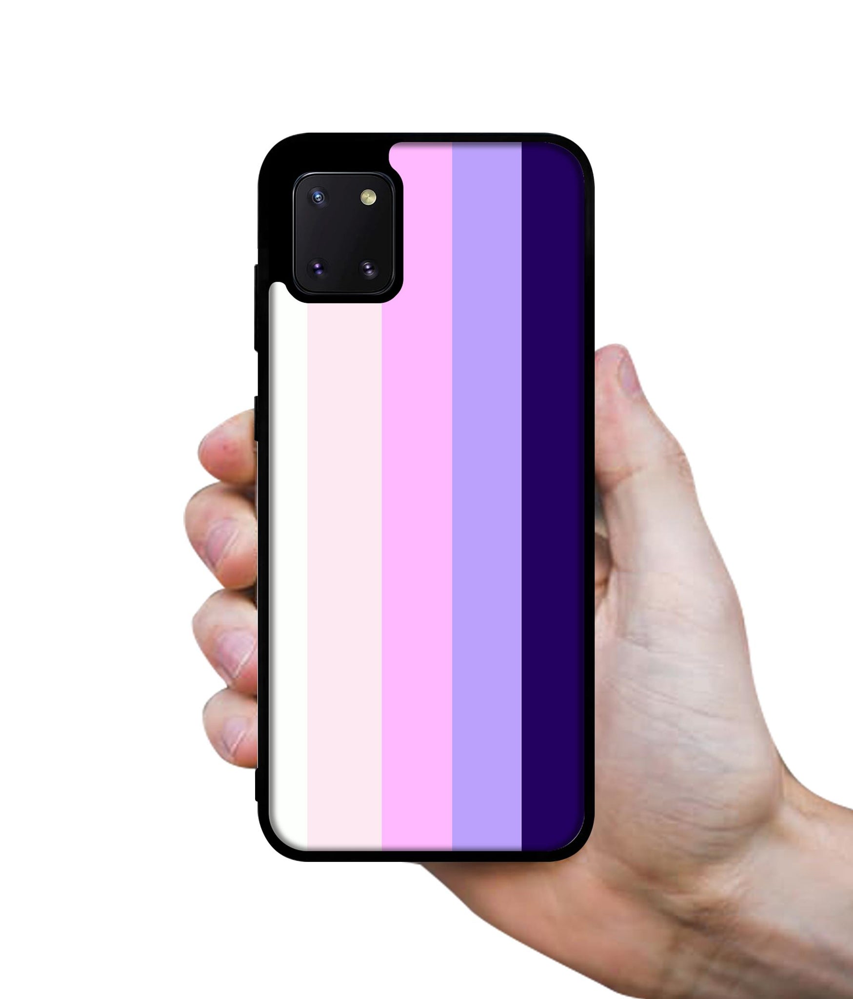 Pink and Purple Lines Designer 2D Printed Back Case Cover for Samsung Galaxy Note 10 Lite 4G