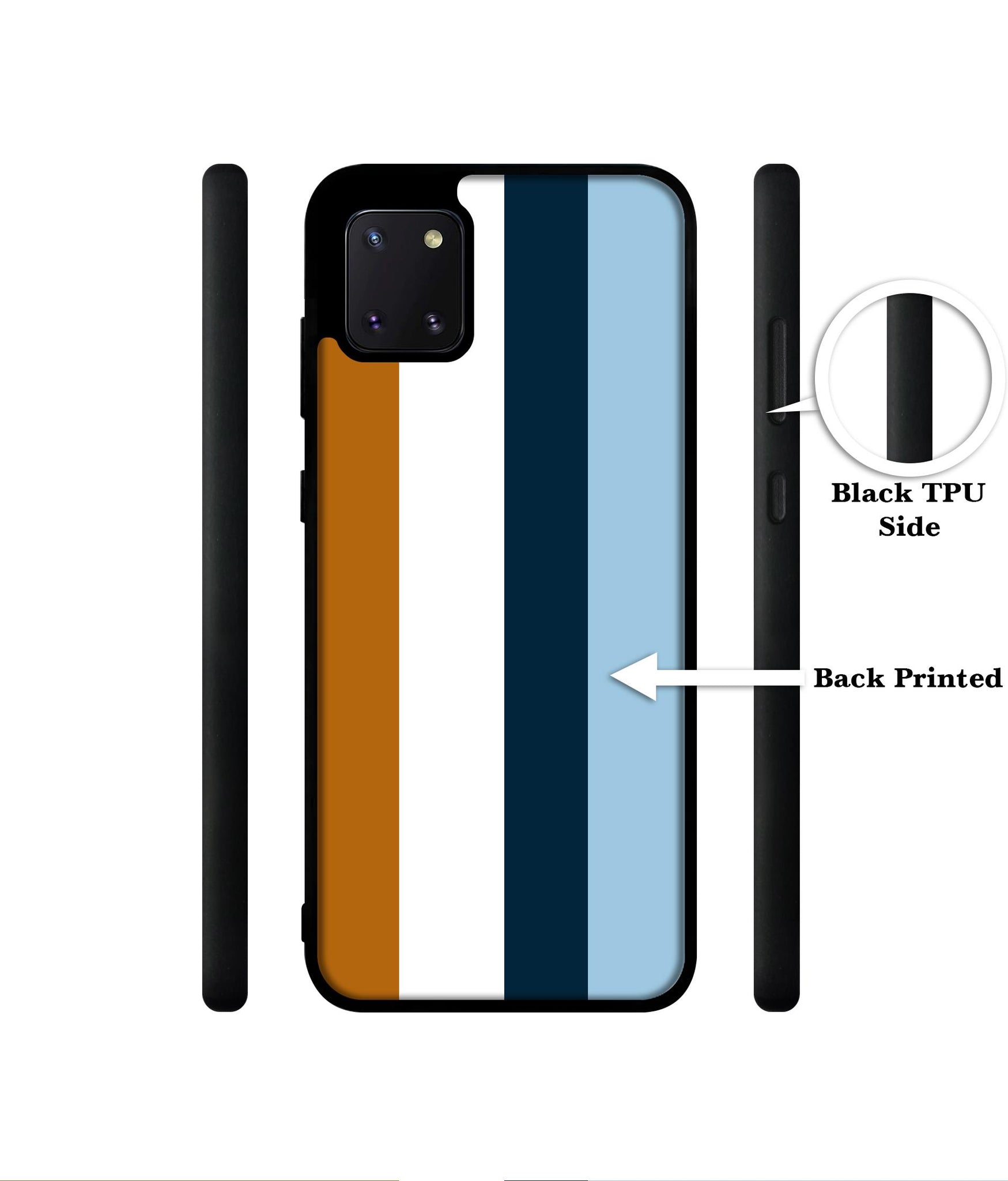 Color Stripes Designer 2D Printed Back Case Cover for Samsung Galaxy Note 10 Lite 4G