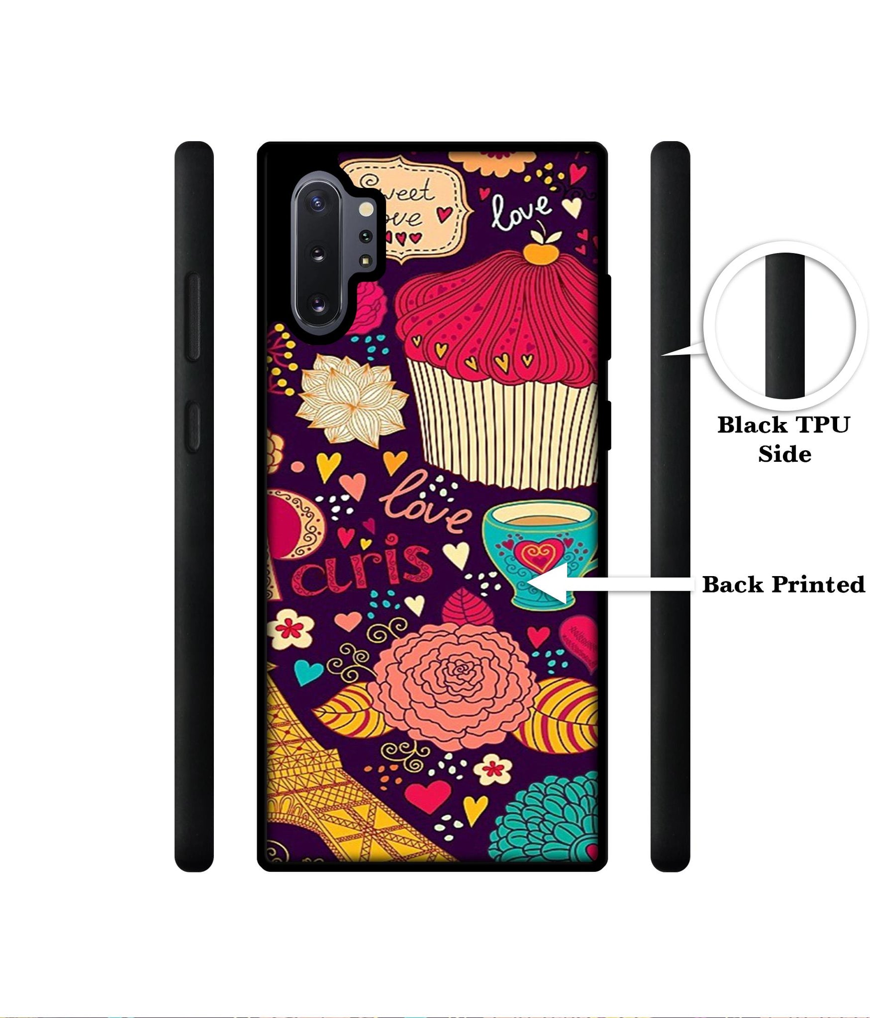 Paris Flower Love Designer 2D Printed Back Case Cover for Samsung Galaxy Note 10 Plus 5G