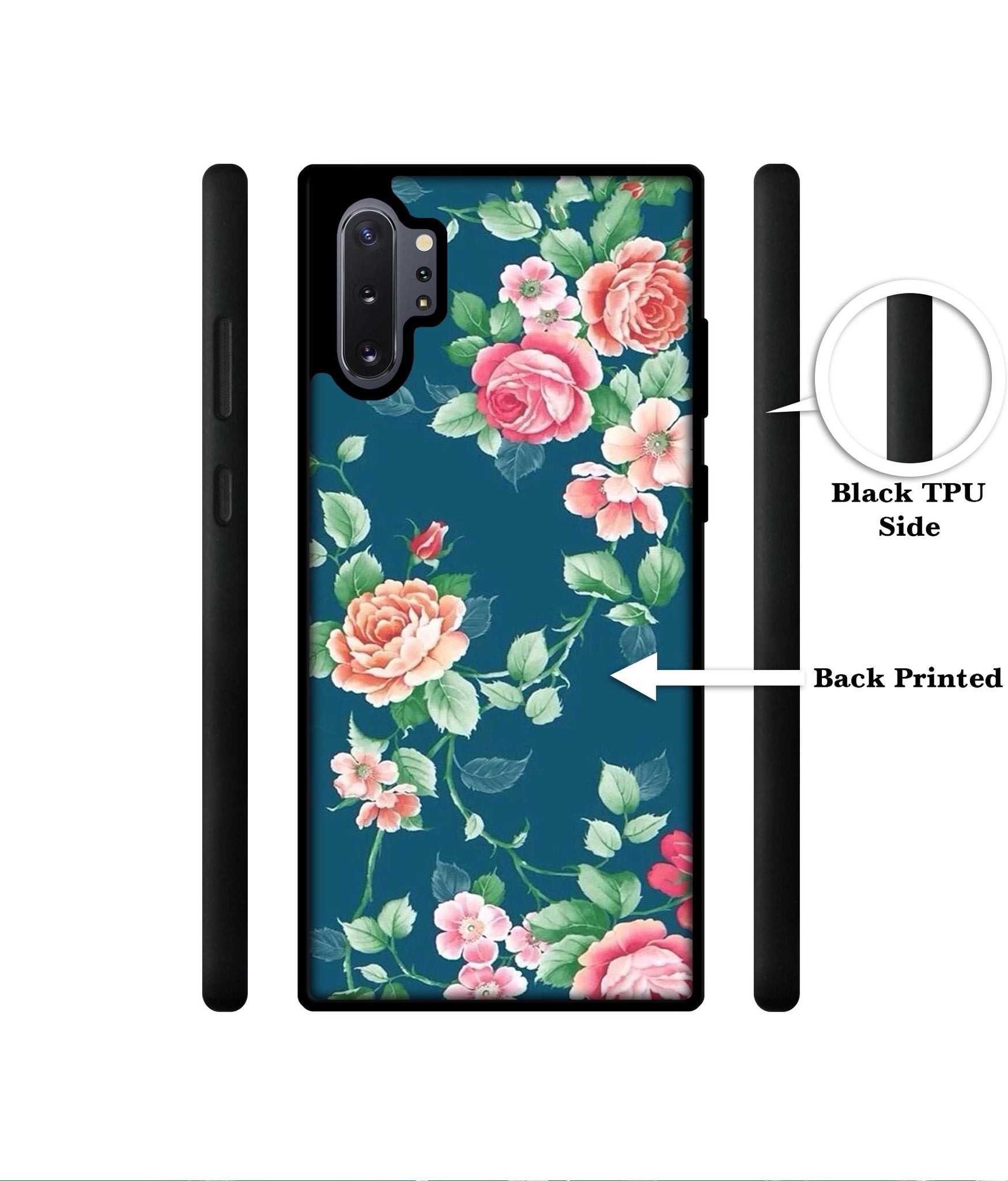 Vintage Floral Designer 2D Printed Back Case Cover for Samsung Galaxy Note 10 Plus 5G