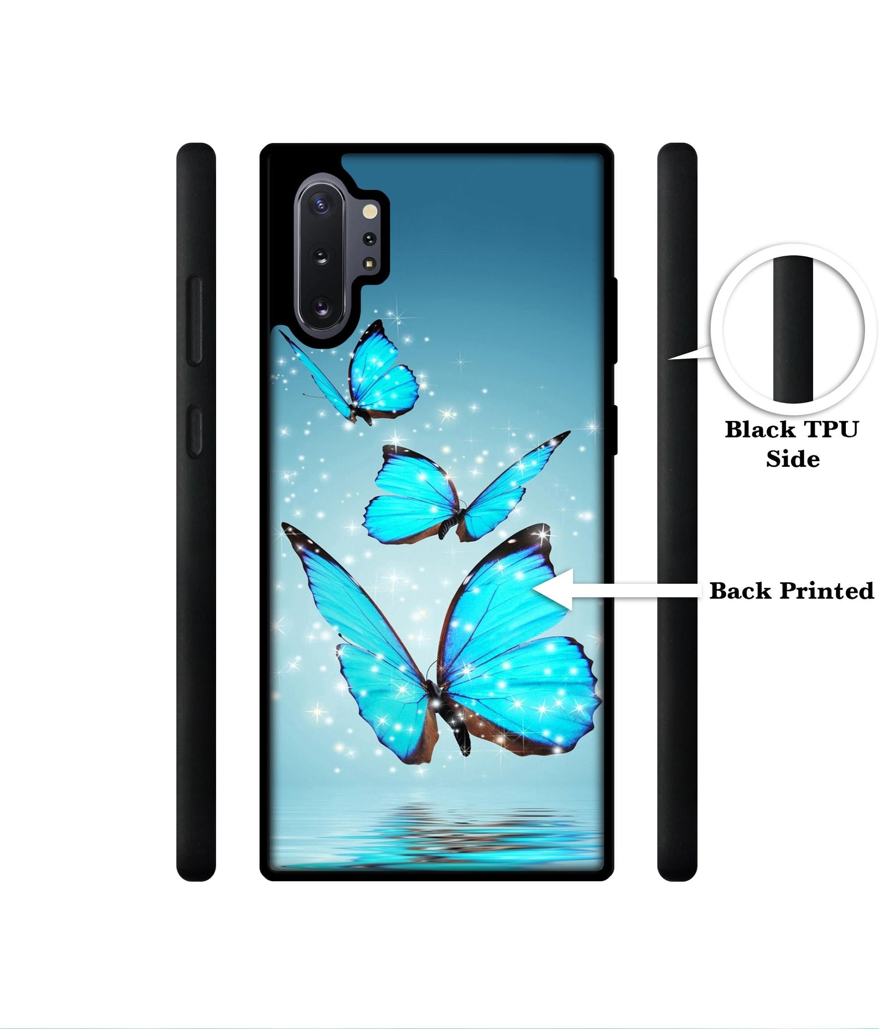 Flying Butterflies Designer 2D Printed Back Case Cover for Samsung Galaxy Note 10 Plus 5G