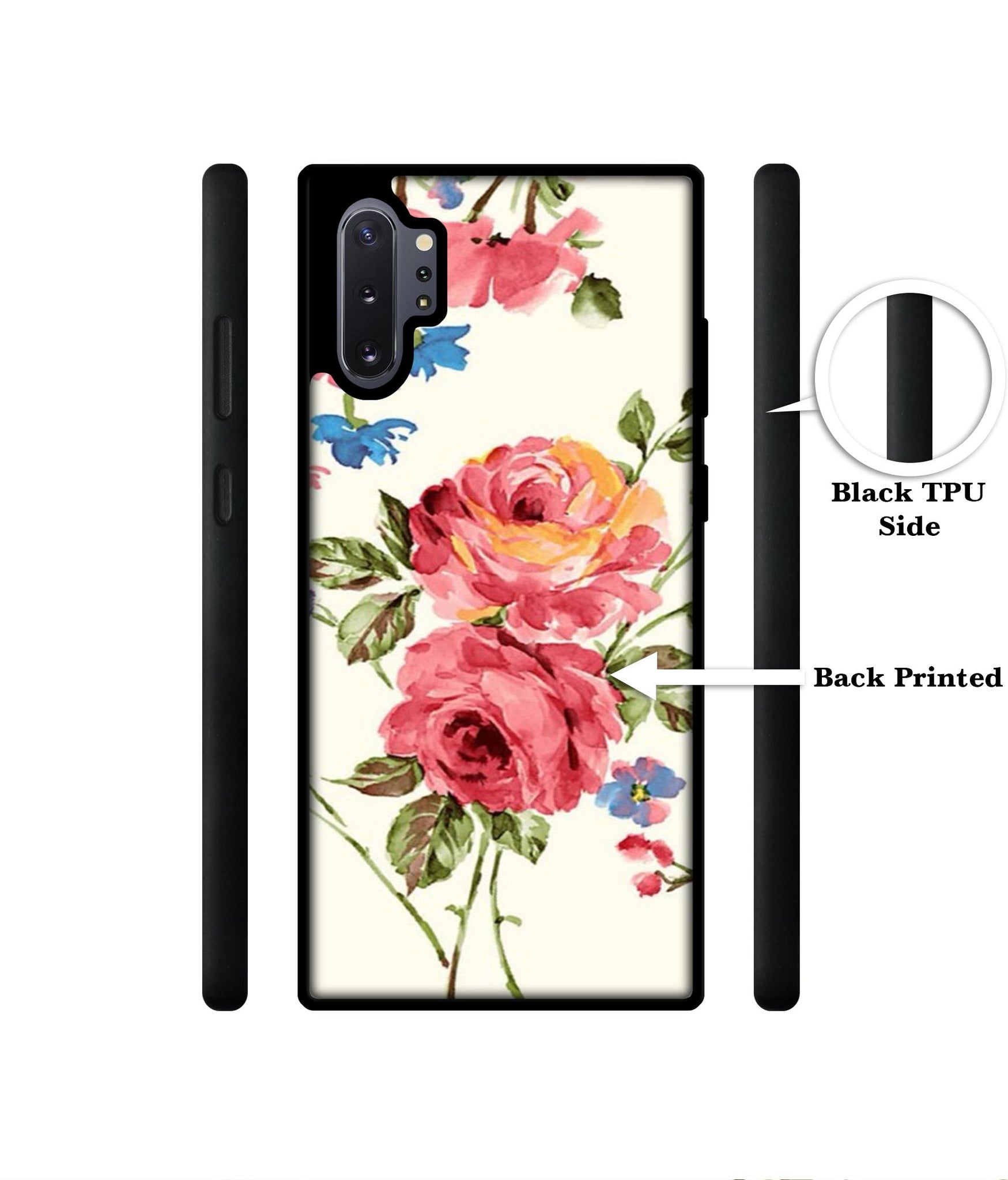 Vintage Painting Flower Designer 2D Printed Back Case Cover for Samsung Galaxy Note 10 Plus 5G