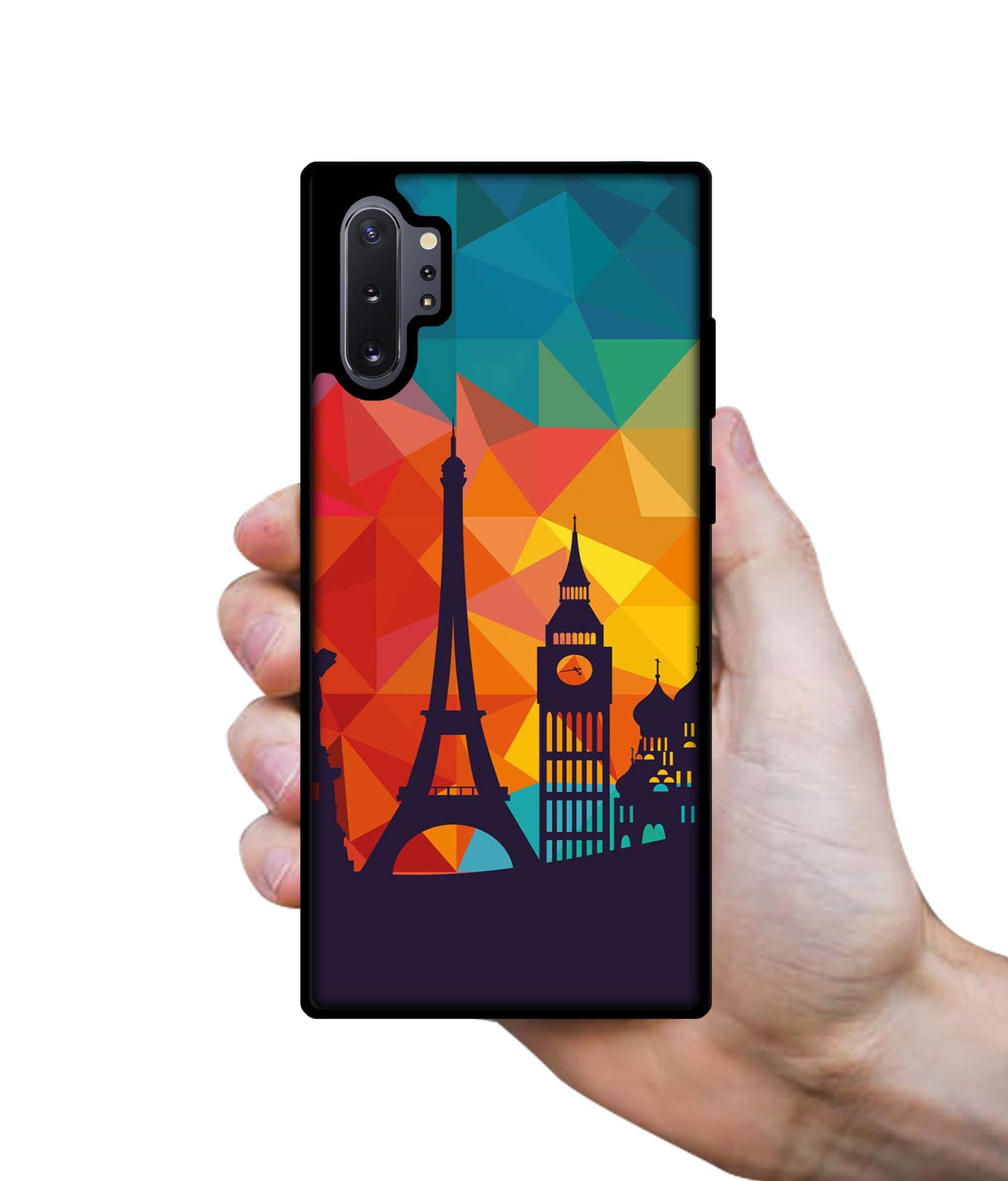 Colored Paris Designer 2D Printed Back Case Cover for Samsung Galaxy Note 10 Plus 5G