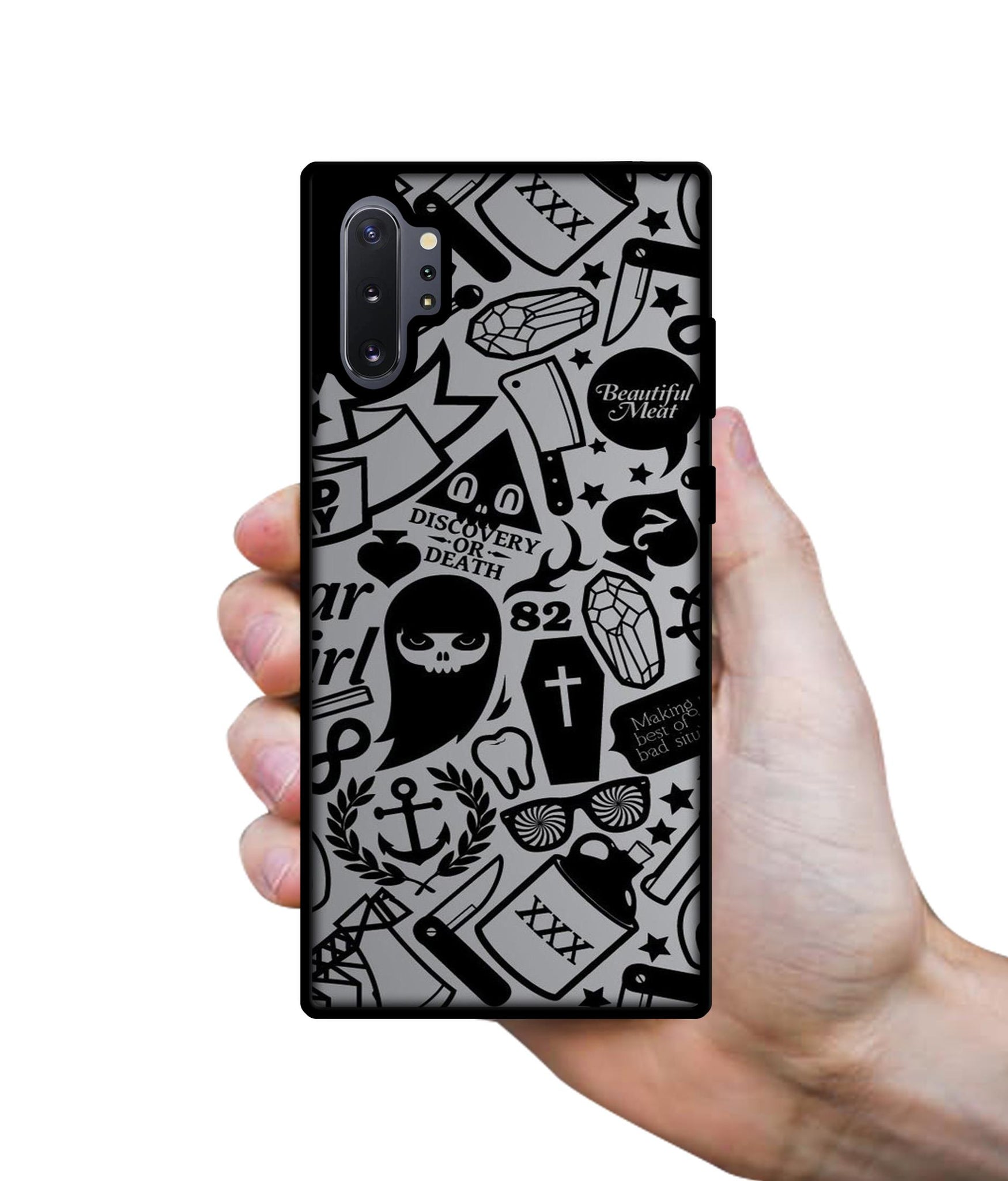 Discover Or Death Designer 2D Printed Back Case Cover for Samsung Galaxy Note 10 Plus 5G