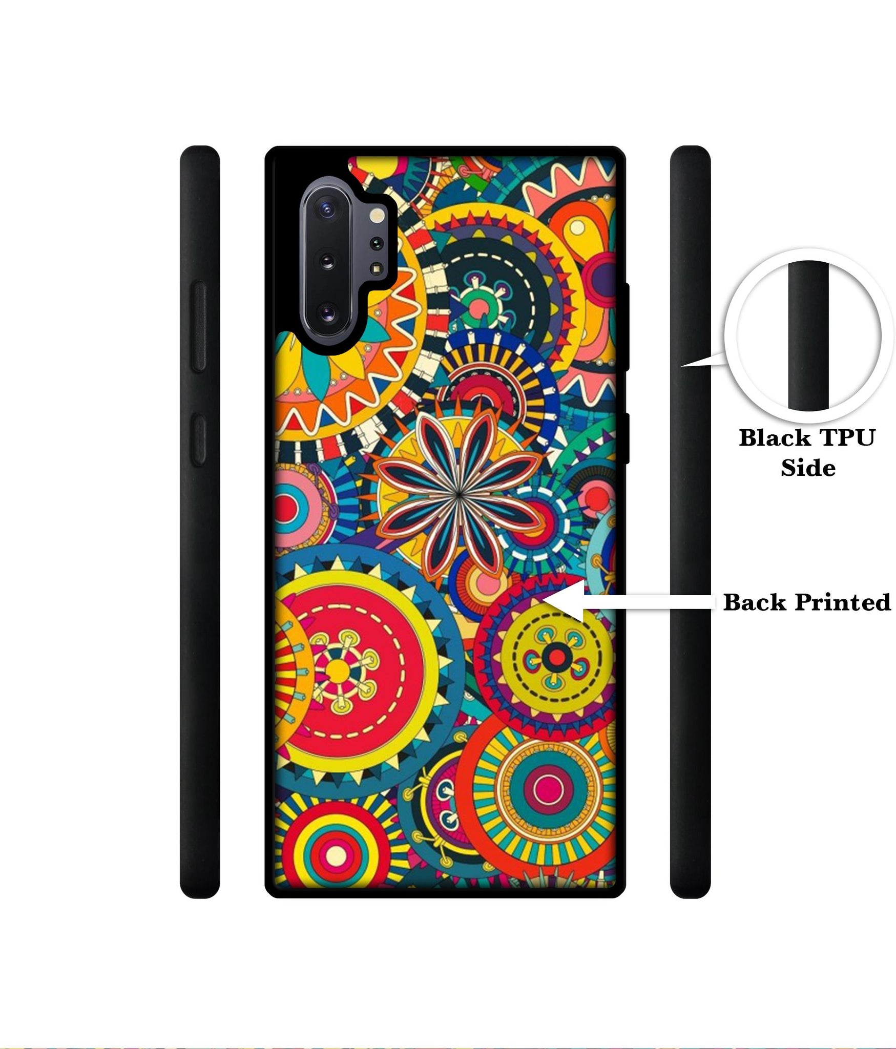 Ring Pattern Print Designer 2D Printed Back Case Cover for Samsung Galaxy Note 10 Plus 5G
