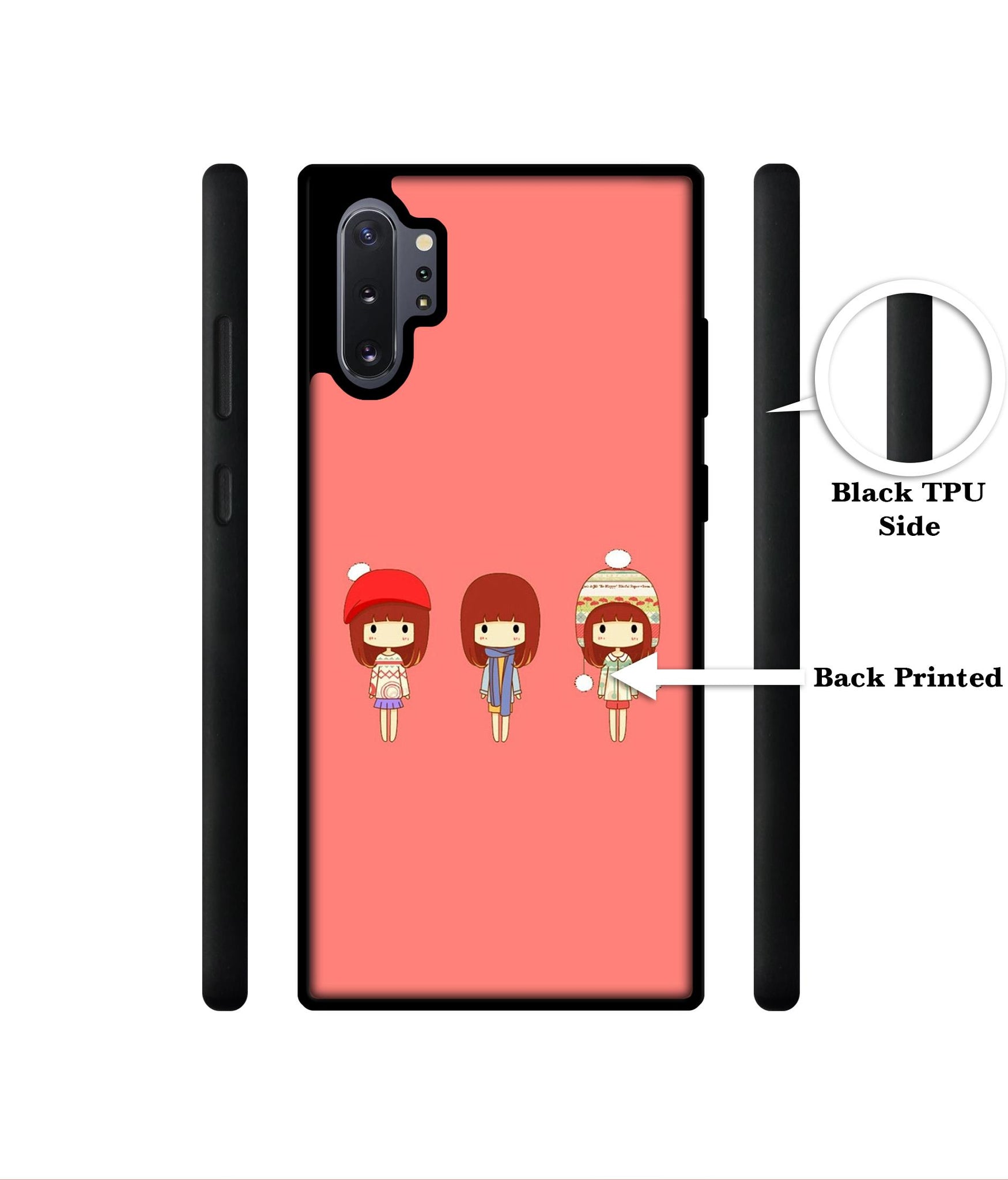 Cute Girls Designer 2D Printed Back Case Cover for Samsung Galaxy Note 10 Plus 5G