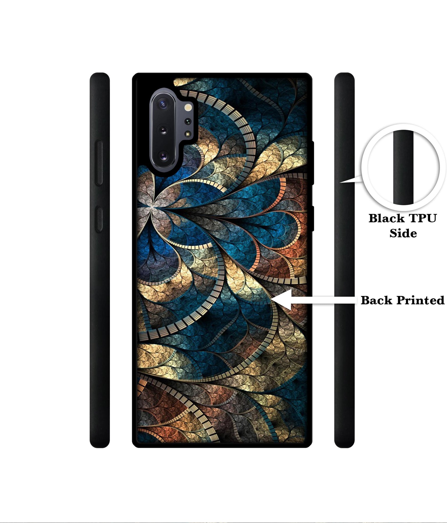 Fractional Pattern Designer 2D Printed Back Case Cover for Samsung Galaxy Note 10 Plus 5G
