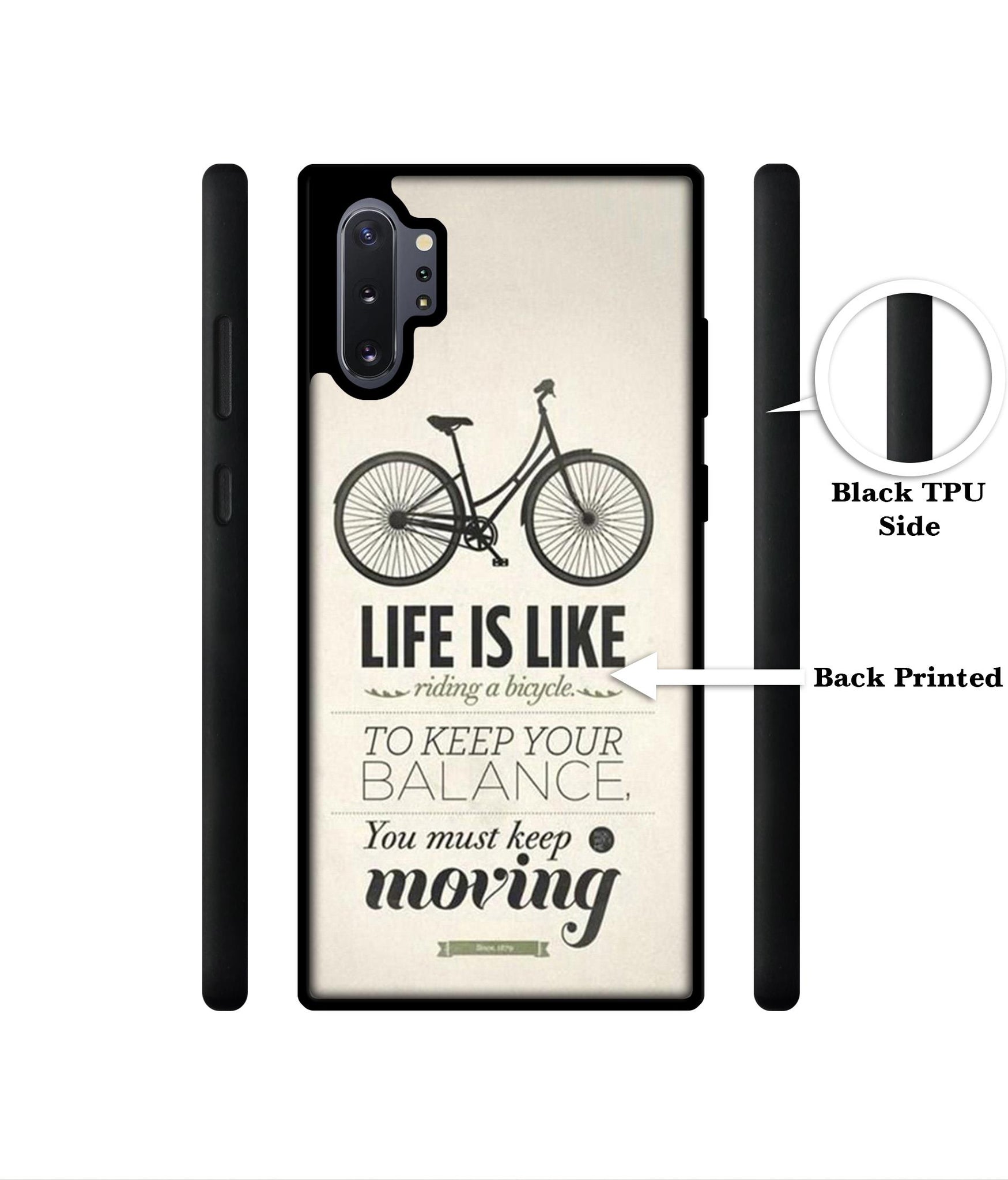 Life is Like Moving Designer 2D Printed Back Case Cover for Samsung Galaxy Note 10 Plus 5G