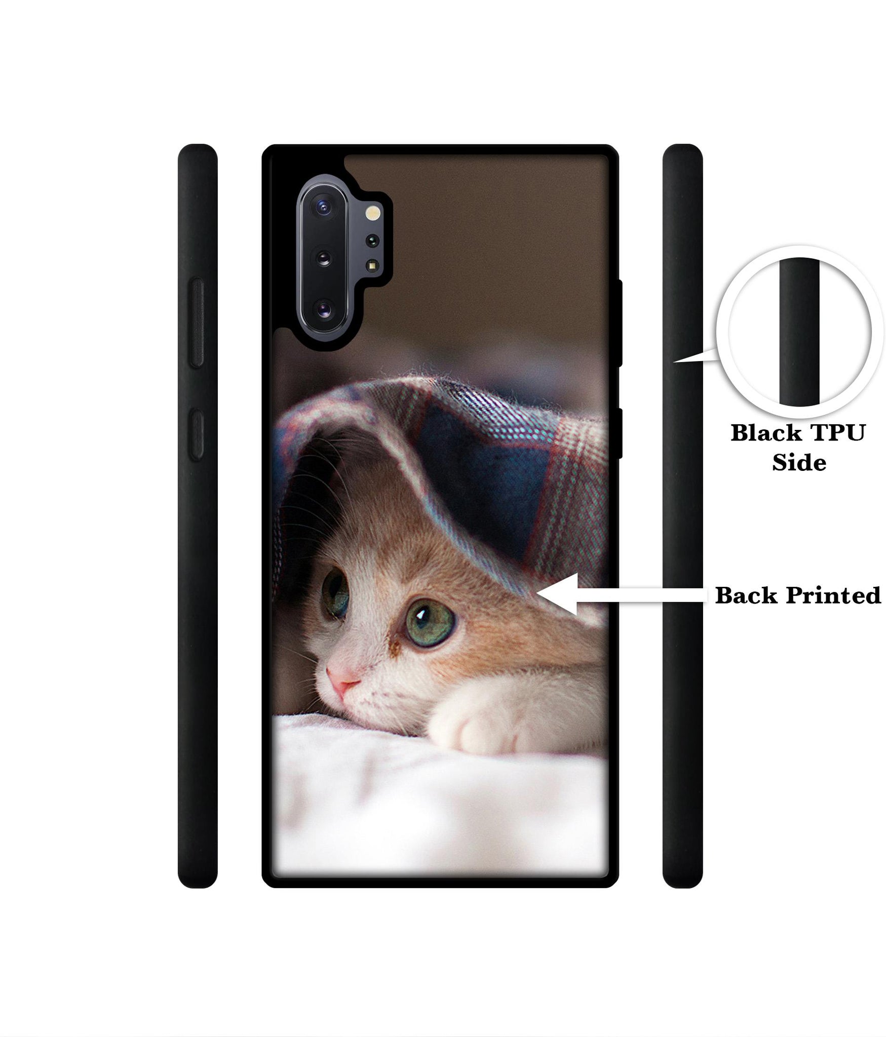 Sleepy Kitten Designer 2D Printed Back Case Cover for Samsung Galaxy Note 10 Plus 5G