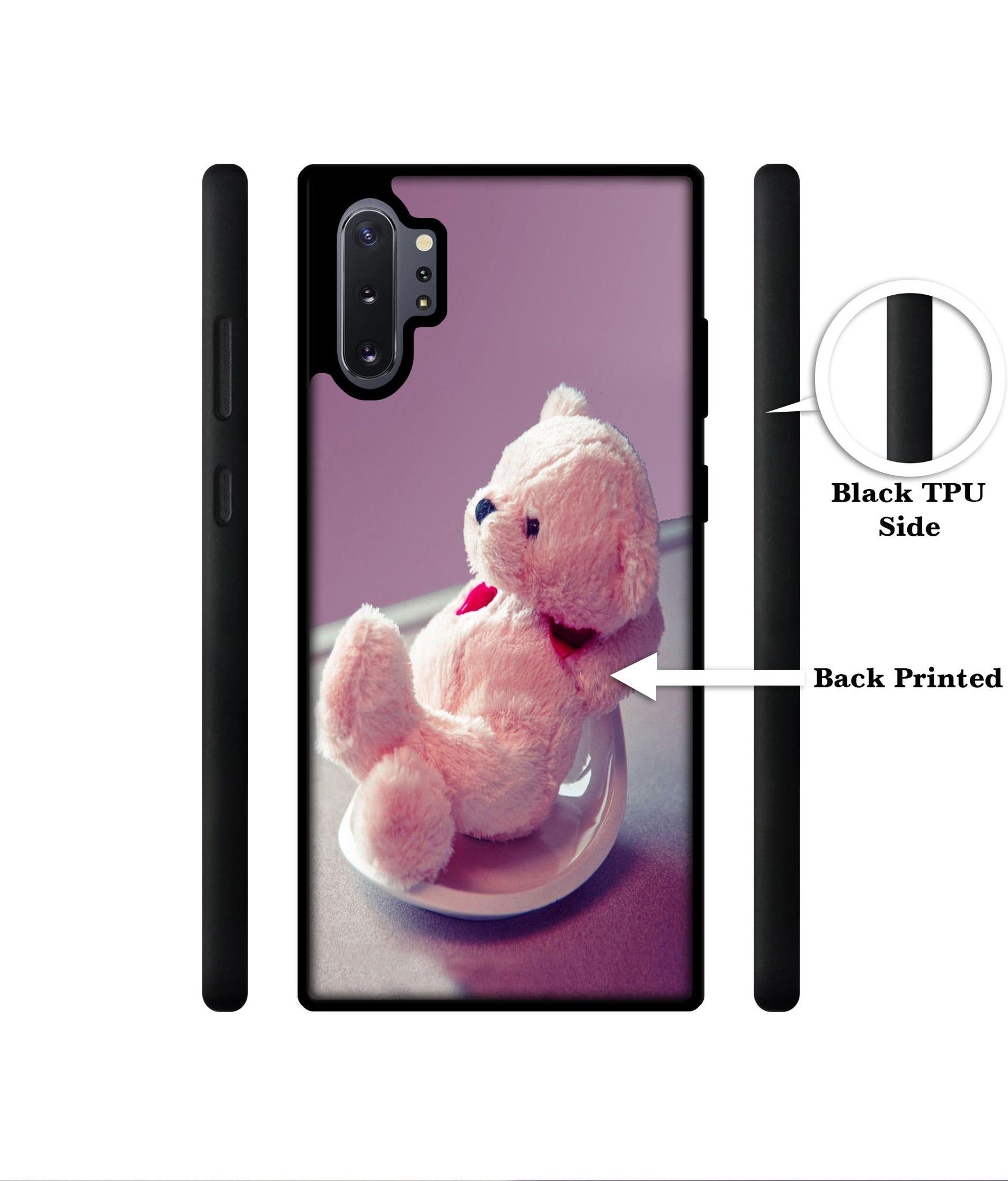 Cute Teddy Bear Designer 2D Printed Back Case Cover for Samsung Galaxy Note 10 Plus 5G