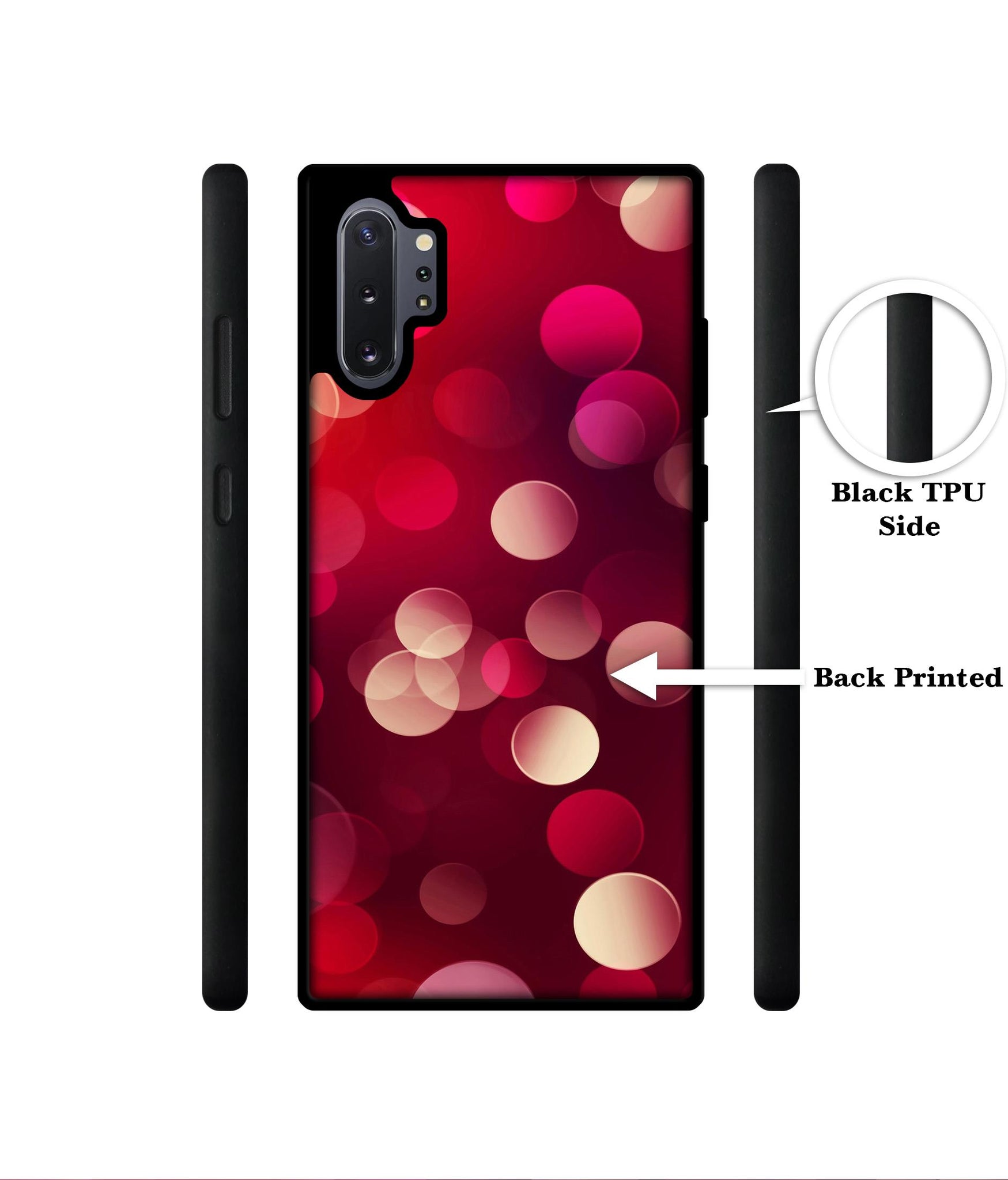 3D Circles Designer 2D Printed Back Case Cover for Samsung Galaxy Note 10 Plus 5G