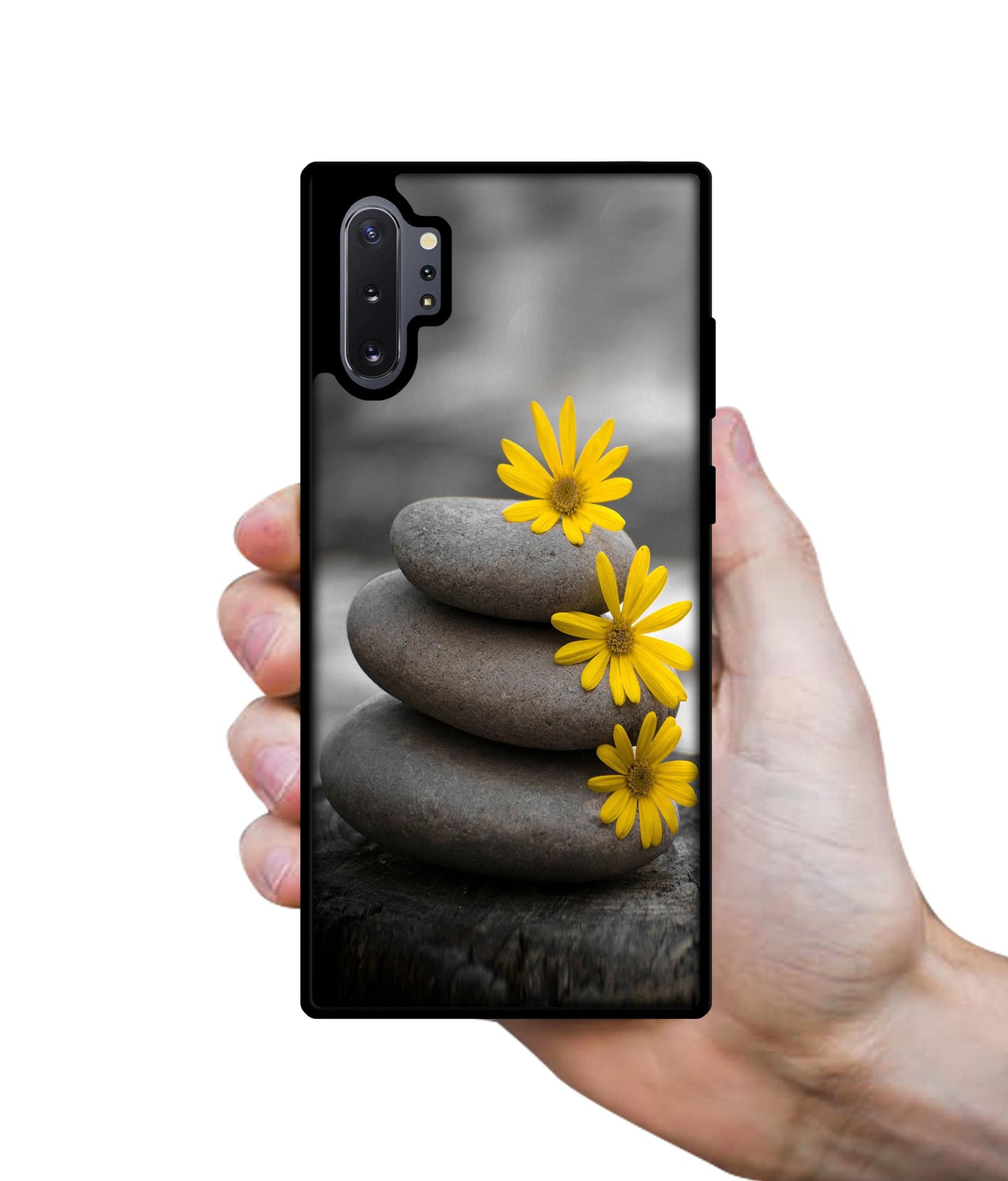 Stones And Flower Designer 2D Printed Back Case Cover for Samsung Galaxy Note 10 Plus 5G