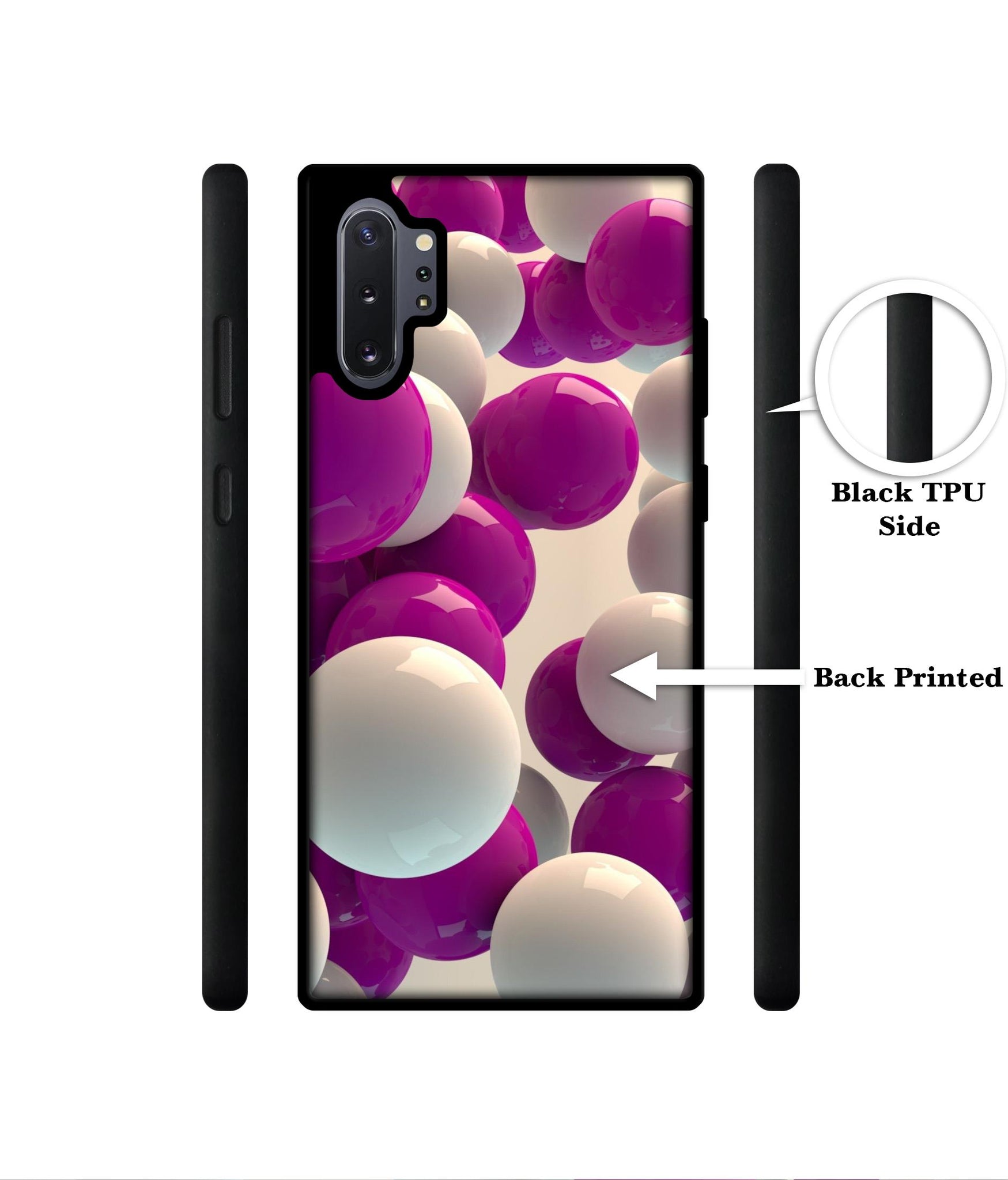 3D Balloons Designer 2D Printed Back Case Cover for Samsung Galaxy Note 10 Plus 5G