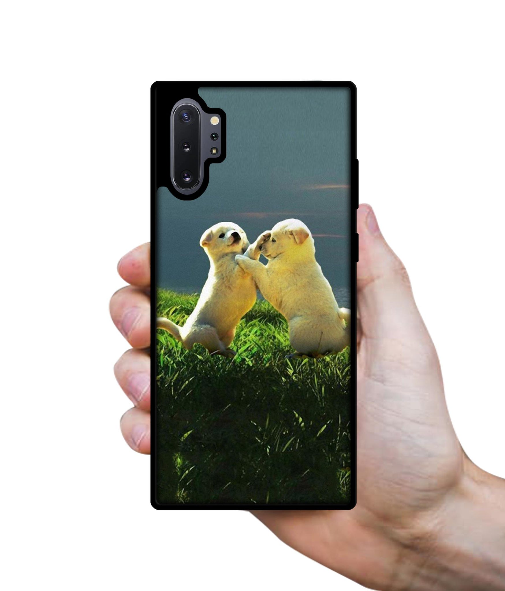 Puppy Couple Sunset Designer 2D Printed Back Case Cover for Samsung Galaxy Note 10 Plus 5G