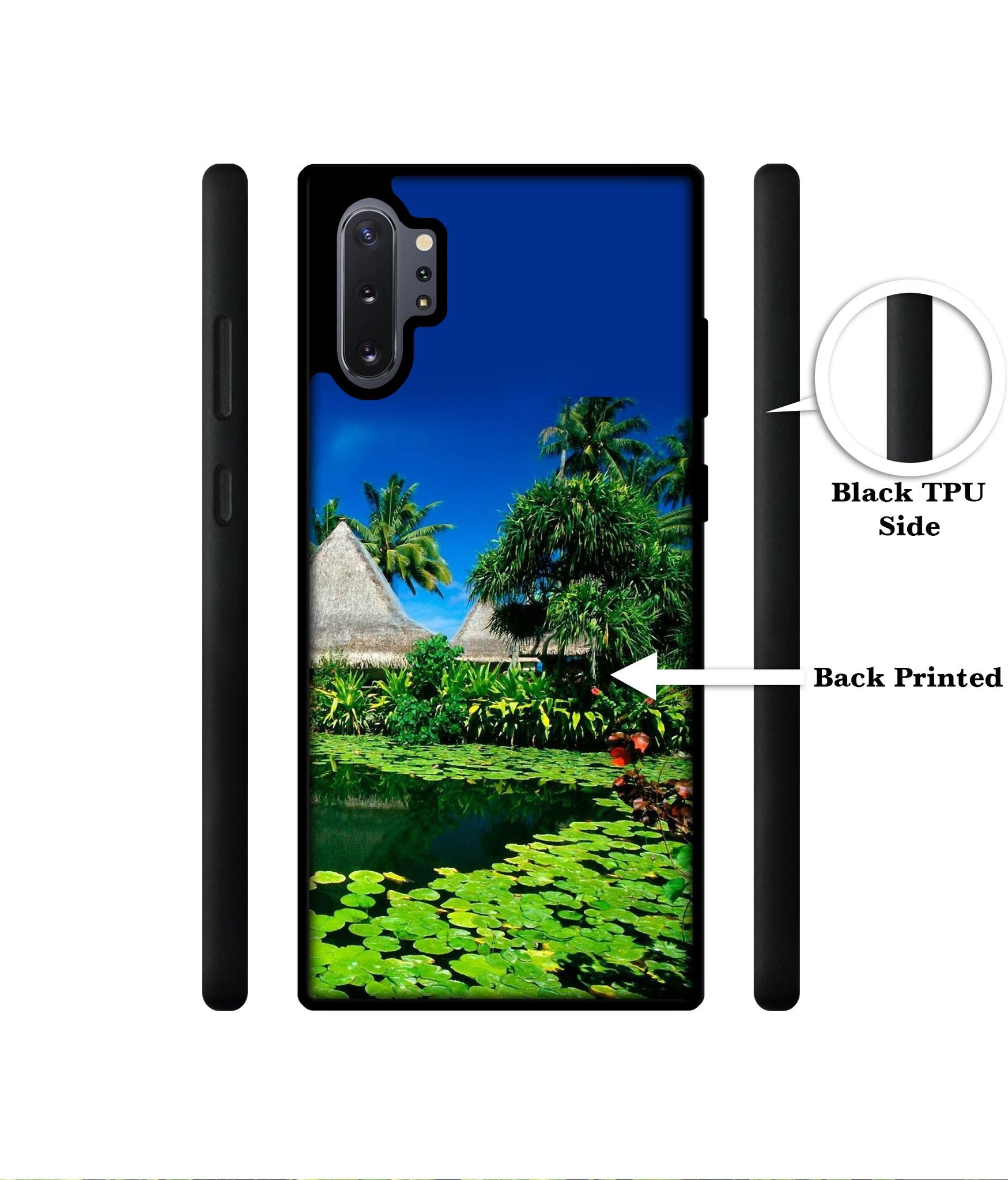 Tropics Water Designer 2D Printed Back Case Cover for Samsung Galaxy Note 10 Plus 5G