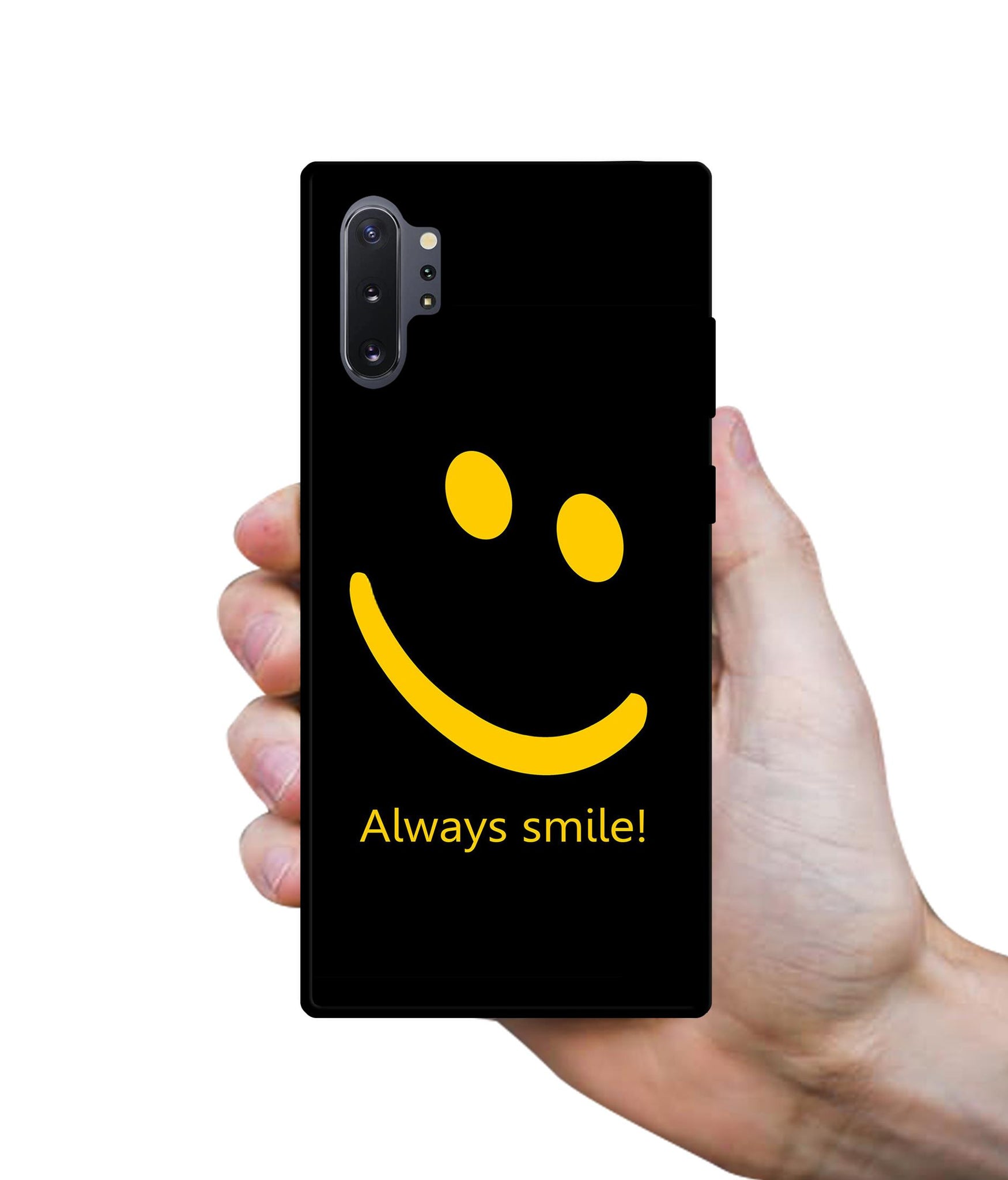 Always Smile Quote Designer 2D Printed Back Case Cover for Samsung Galaxy Note 10 Plus 5G