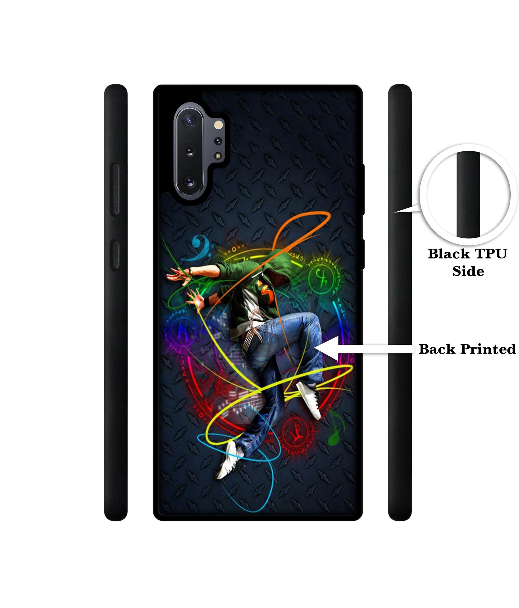 Boy With Music Designer 2D Printed Back Case Cover for Samsung Galaxy Note 10 Plus 5G
