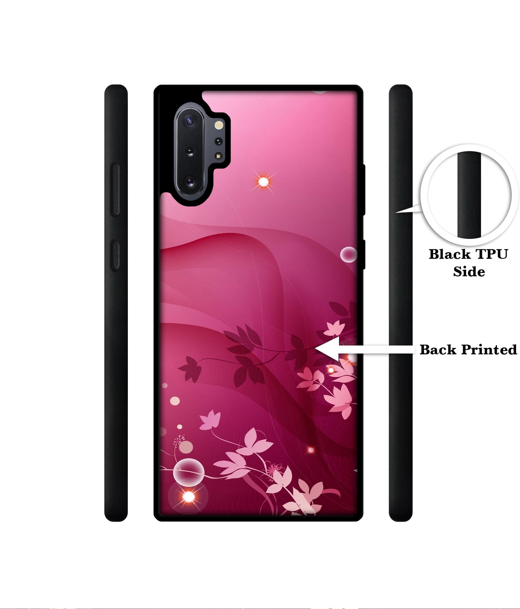 Pink Abstract Designer 2D Printed Back Case Cover for Samsung Galaxy Note 10 Plus 5G