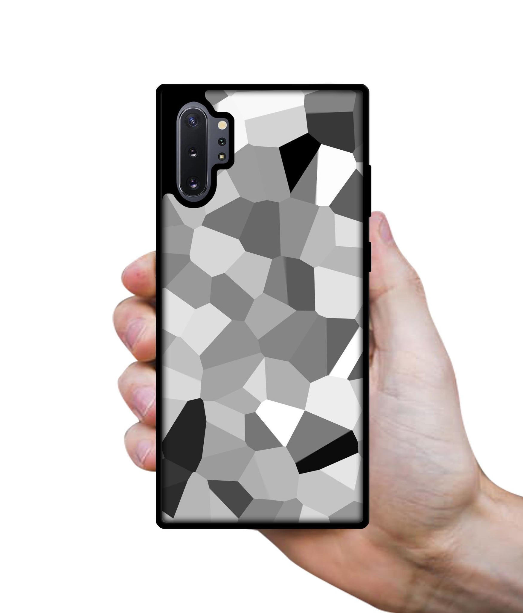 Black & White Mathematical Shape Designer 2D Printed Back Case Cover for Samsung Galaxy Note 10 Plus 5G