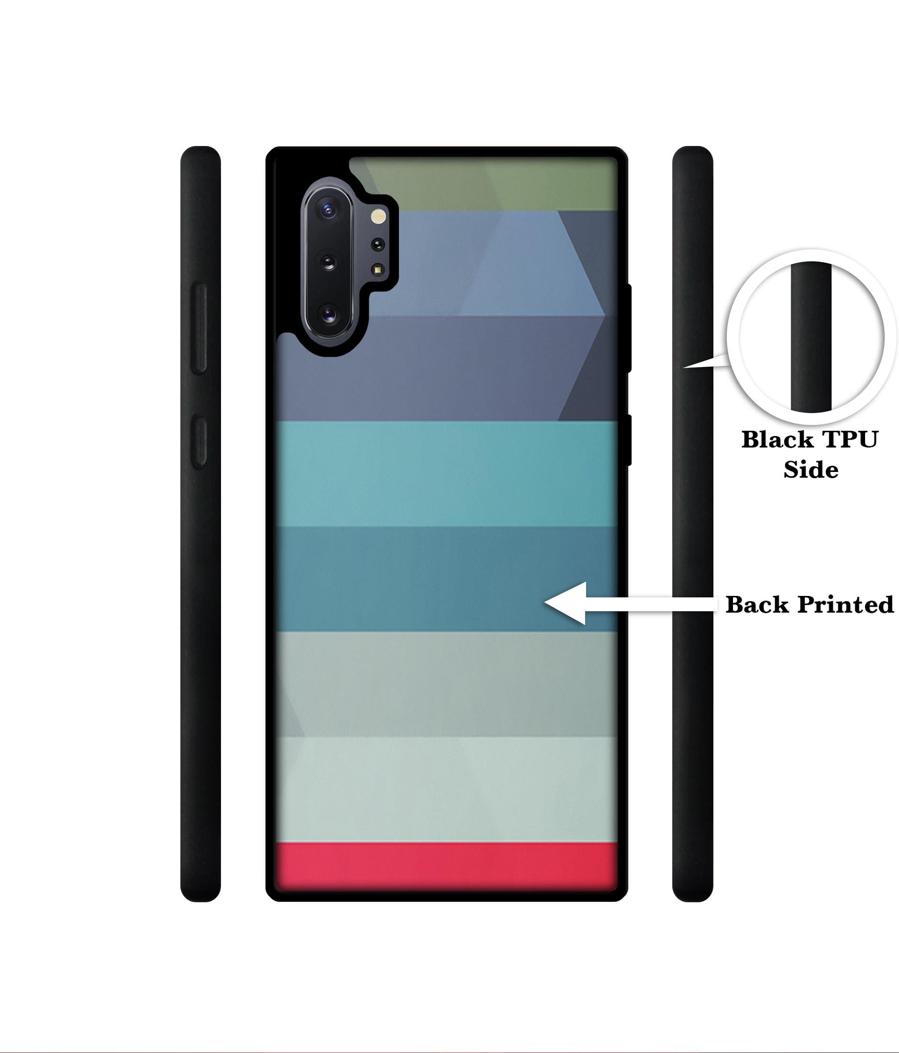 Colorful Lines Designer 2D Printed Back Case Cover for Samsung Galaxy Note 10 Plus 5G