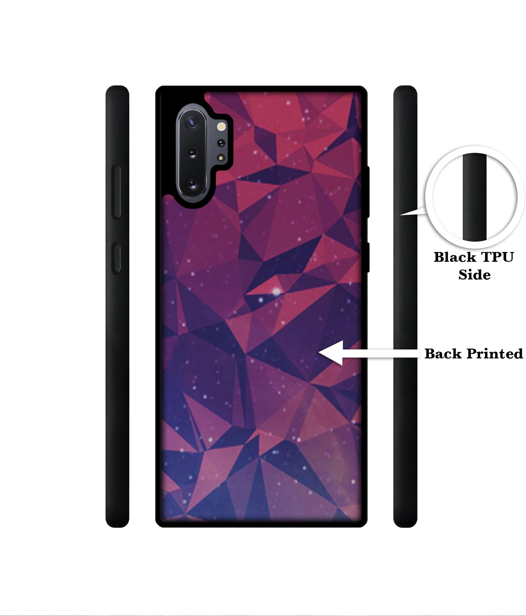 Bad Color Shape Designer 2D Printed Back Case Cover for Samsung Galaxy Note 10 Plus 5G