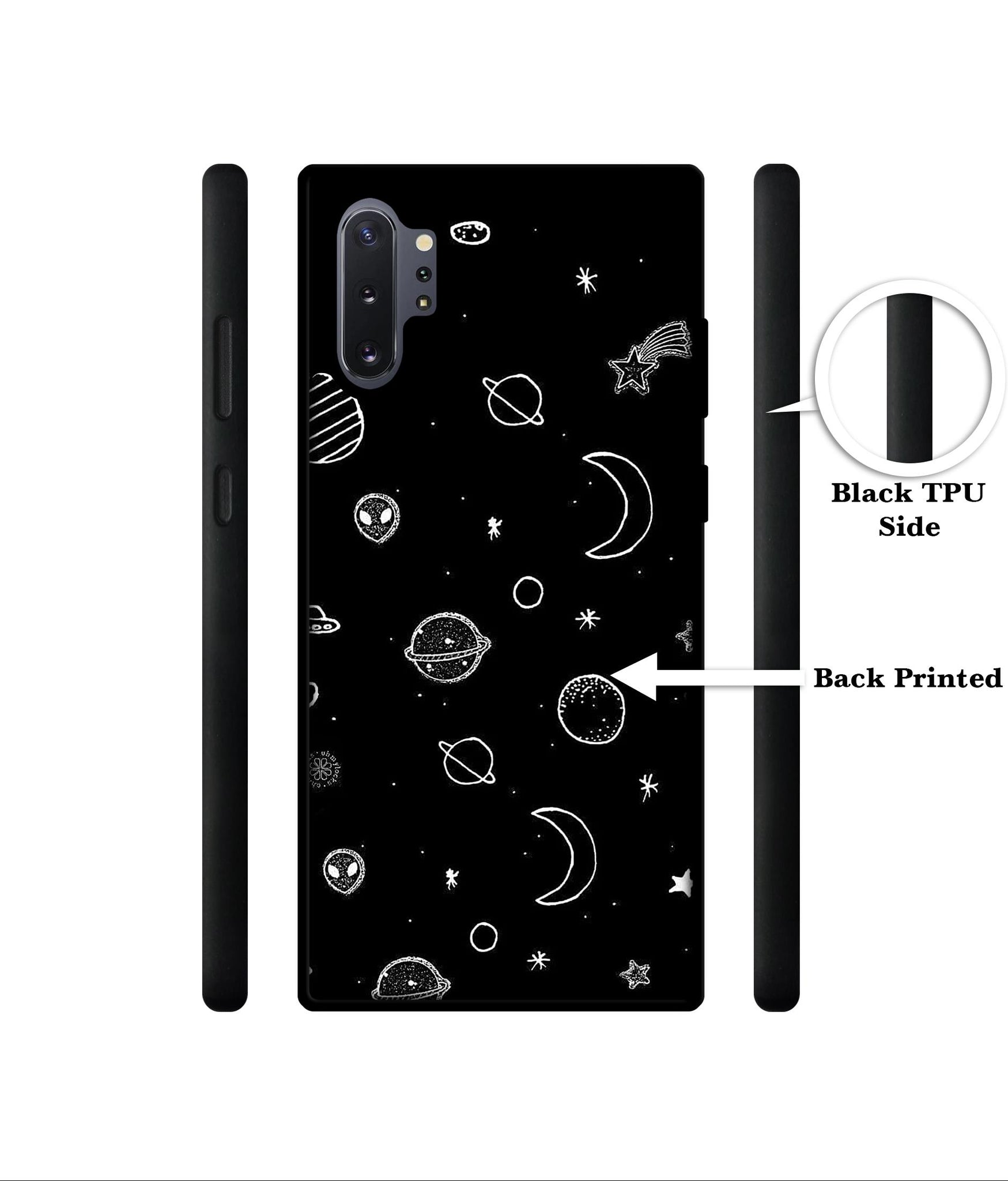 Space Stars Universe Designer 2D Printed Back Case Cover for Samsung Galaxy Note 10 Plus 5G