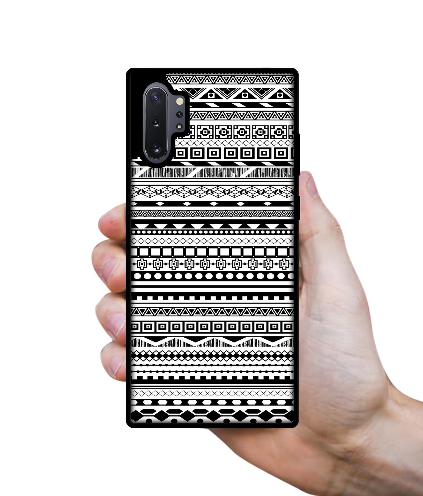 Black & White Patterns Designer 2D Printed Back Case Cover for Samsung Galaxy Note 10 Plus 5G