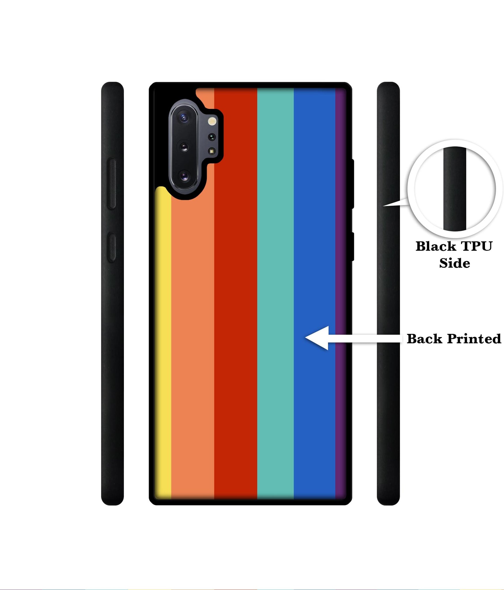 Rainbow Colors Designer 2D Printed Back Case Cover for Samsung Galaxy Note 10 Plus 5G