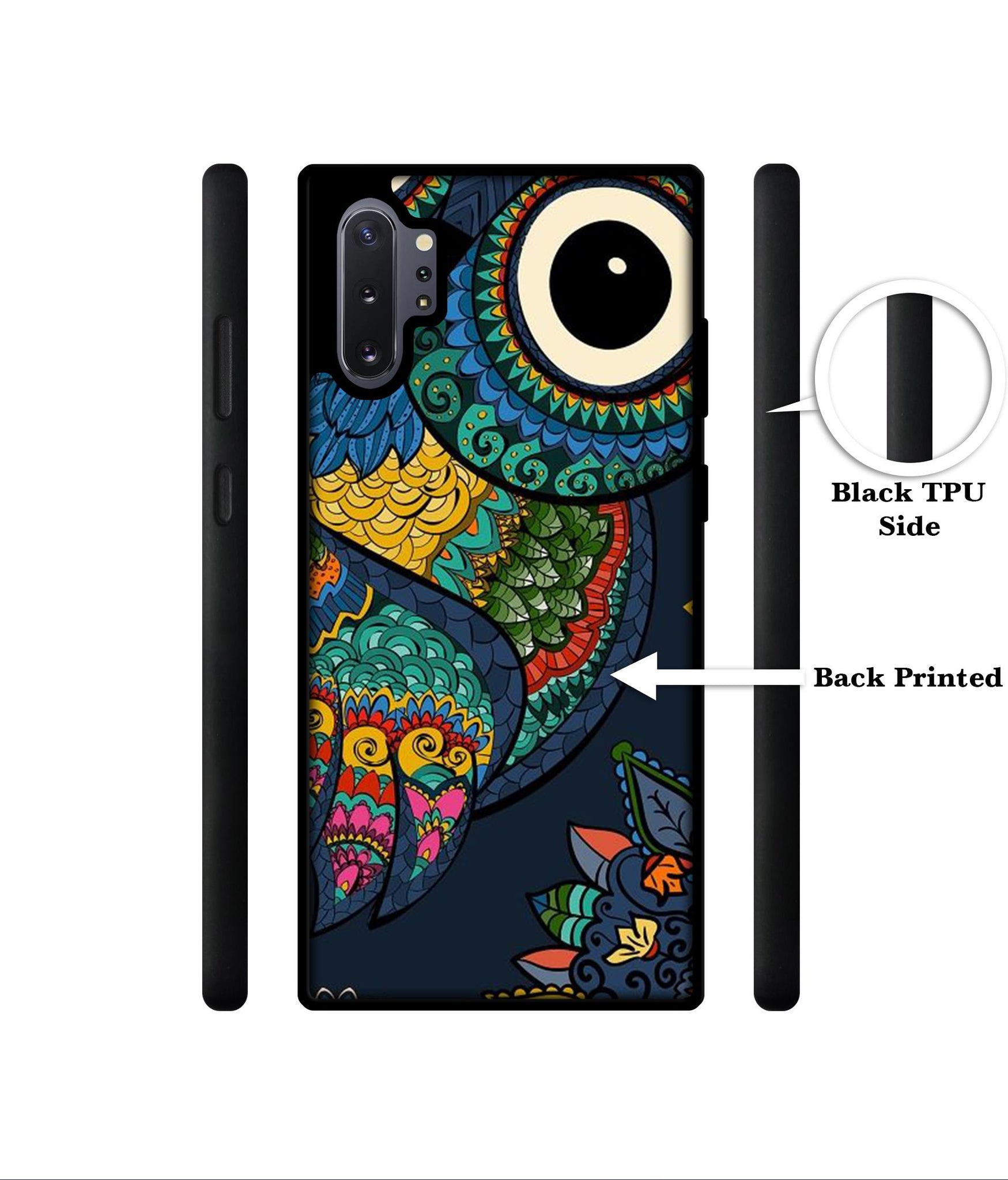 Owl Illustration Designer 2D Printed Back Case Cover for Samsung Galaxy Note 10 Plus 5G