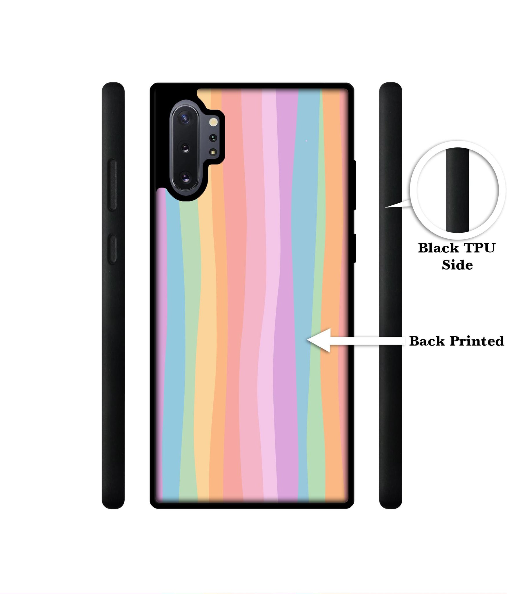 Cool Rainbow Designer 2D Printed Back Case Cover for Samsung Galaxy Note 10 Plus 5G