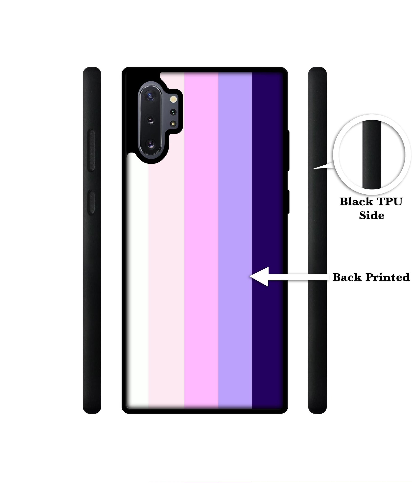 Pink and Purple Lines Designer 2D Printed Back Case Cover for Samsung Galaxy Note 10 Plus 5G