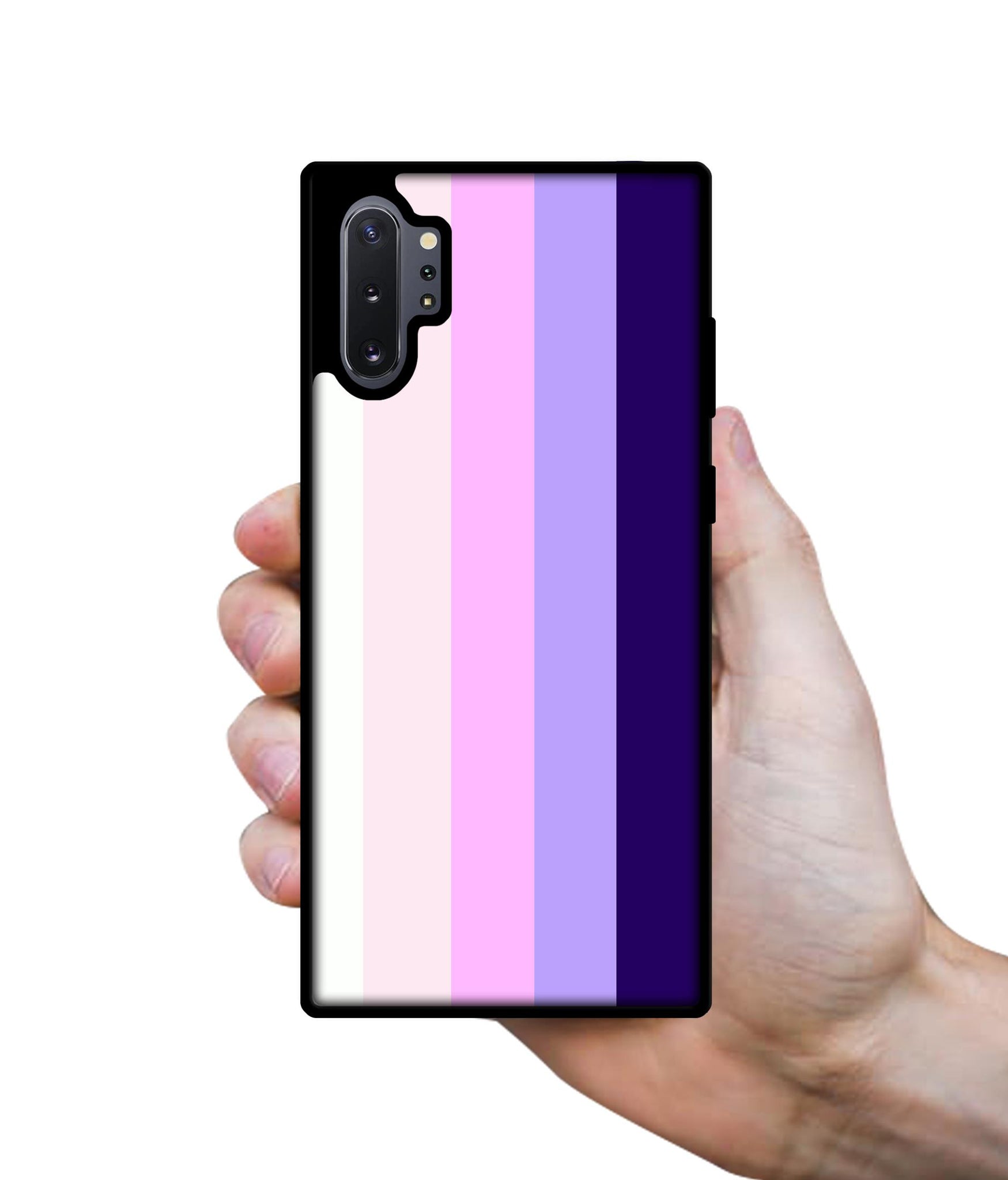 Pink and Purple Lines Designer 2D Printed Back Case Cover for Samsung Galaxy Note 10 Plus 5G