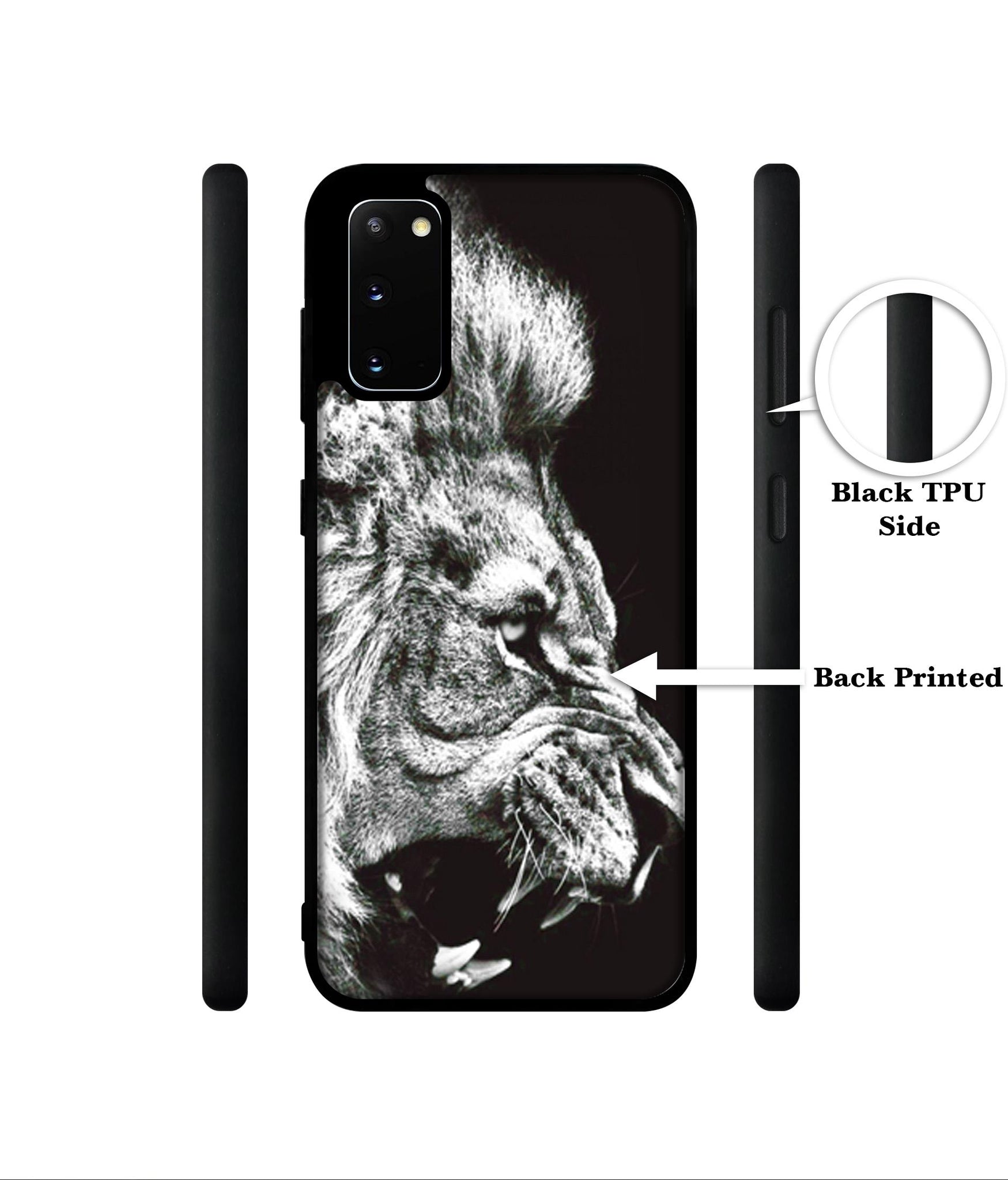 Angry Lion Designer 2D Printed Back Case Cover for Samsung Galaxy S20 4G / S20 5G