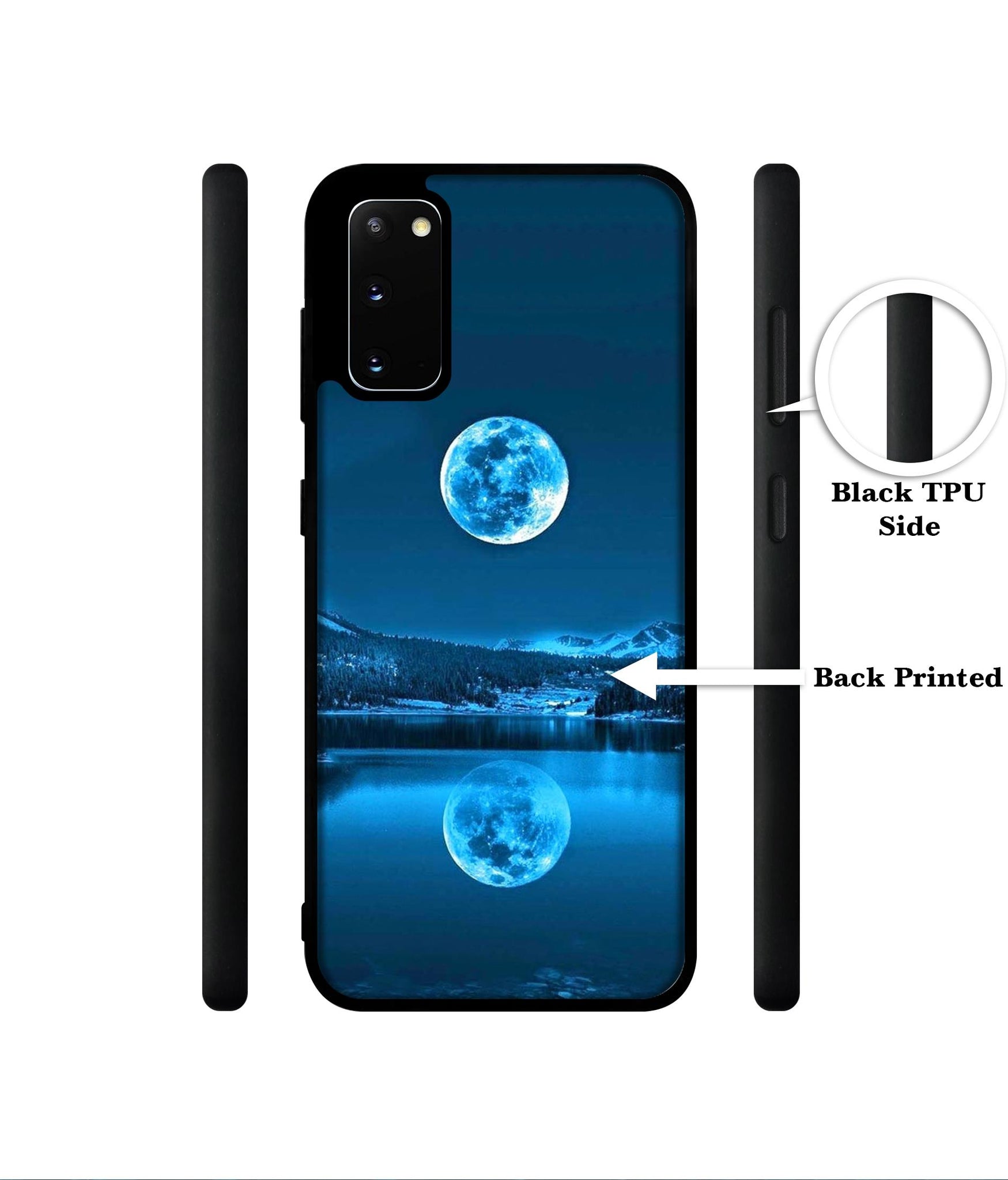Awesome Moon Designer 2D Printed Back Case Cover for Samsung Galaxy S20 4G / S20 5G